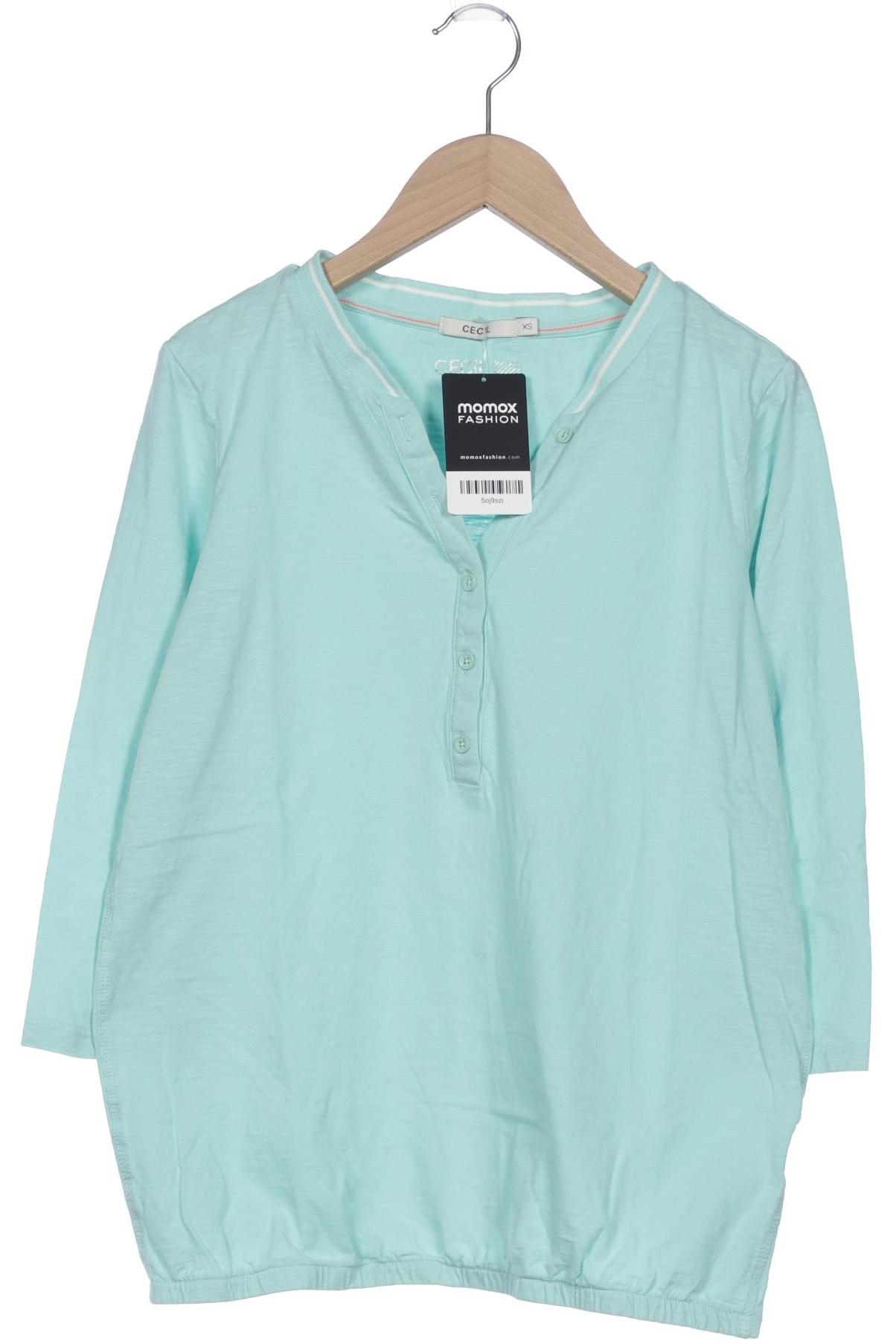 

Cecil Damen Langarmshirt, türkis, Gr. 34