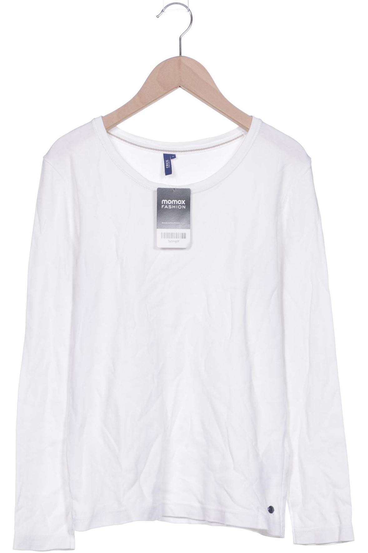 

Cecil Damen Langarmshirt, weiß, Gr. 36
