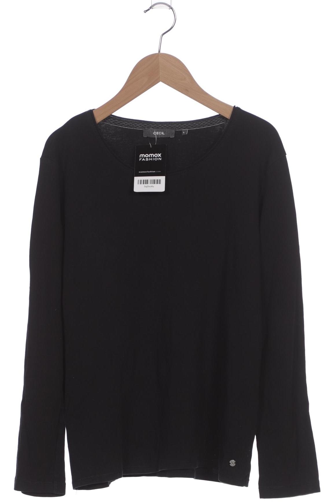 

Cecil Damen Langarmshirt, schwarz, Gr. 42