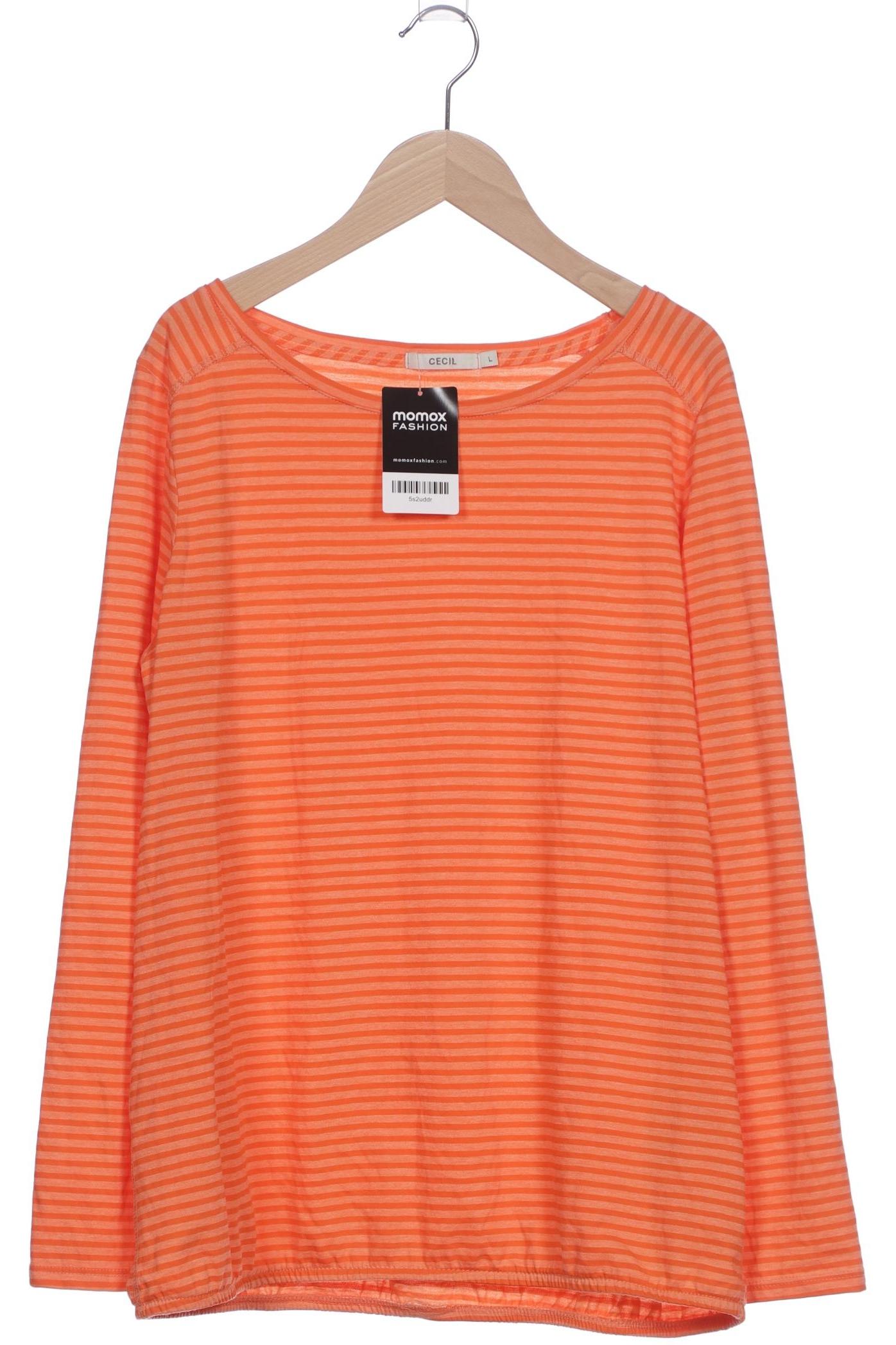 

Cecil Damen Langarmshirt, orange, Gr. 42