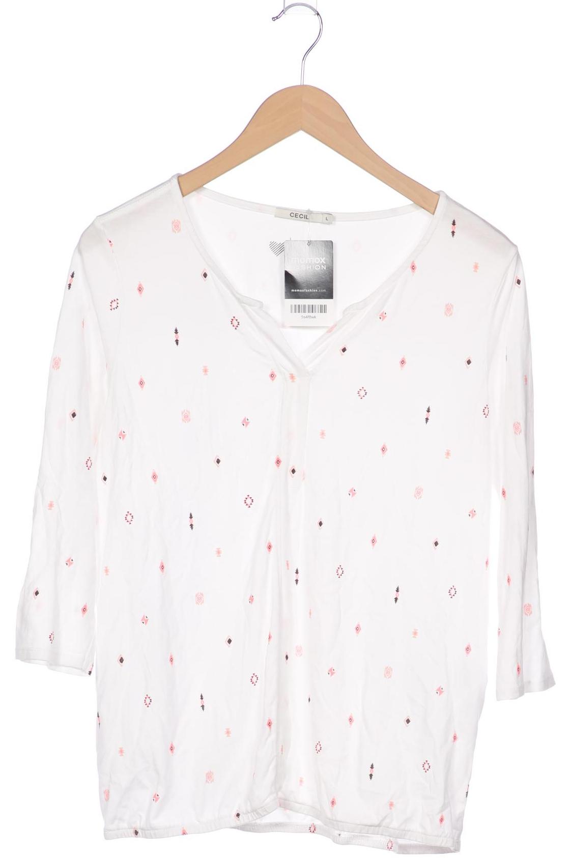 

Cecil Damen Langarmshirt, weiß, Gr. 42