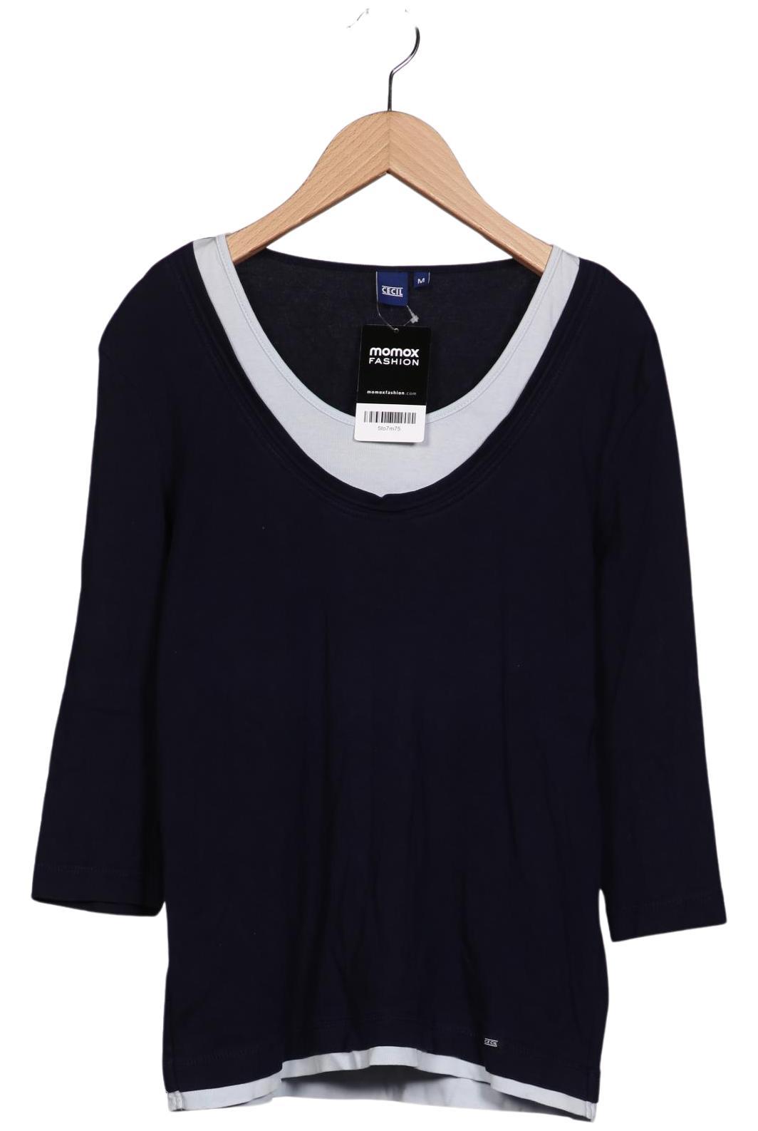 

Cecil Damen Langarmshirt, marineblau, Gr. 38