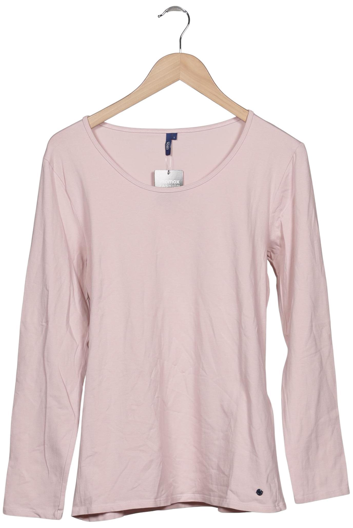 

Cecil Damen Langarmshirt, pink, Gr. 42