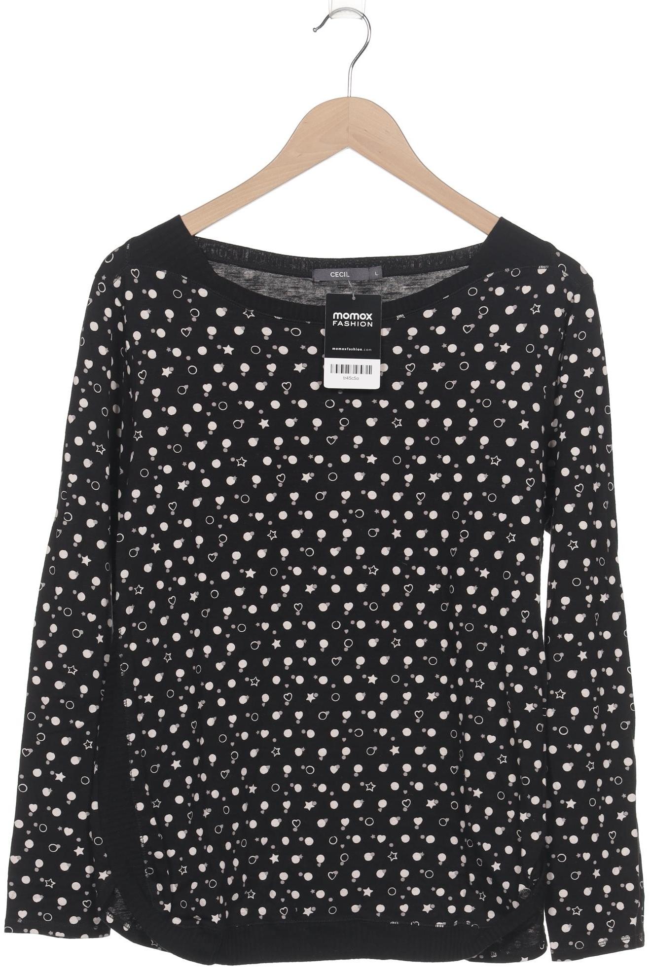 

Cecil Damen Langarmshirt, schwarz, Gr. 42