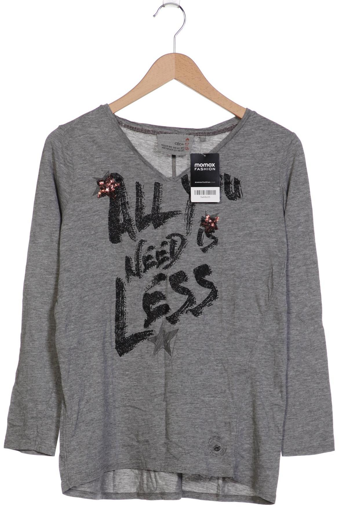 

Cecil Damen Langarmshirt, grau, Gr. 38
