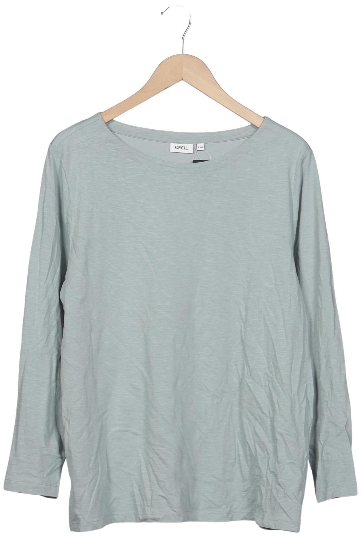 

Cecil Damen Langarmshirt, hellgrün, Gr. 48