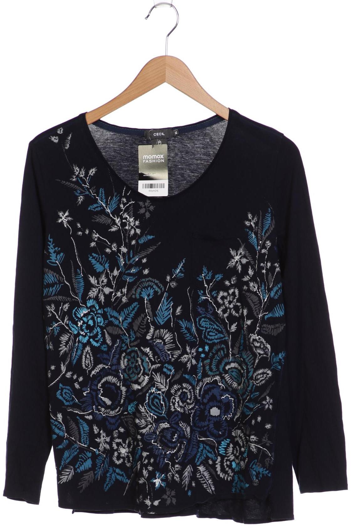 

Cecil Damen Langarmshirt, marineblau, Gr. 44