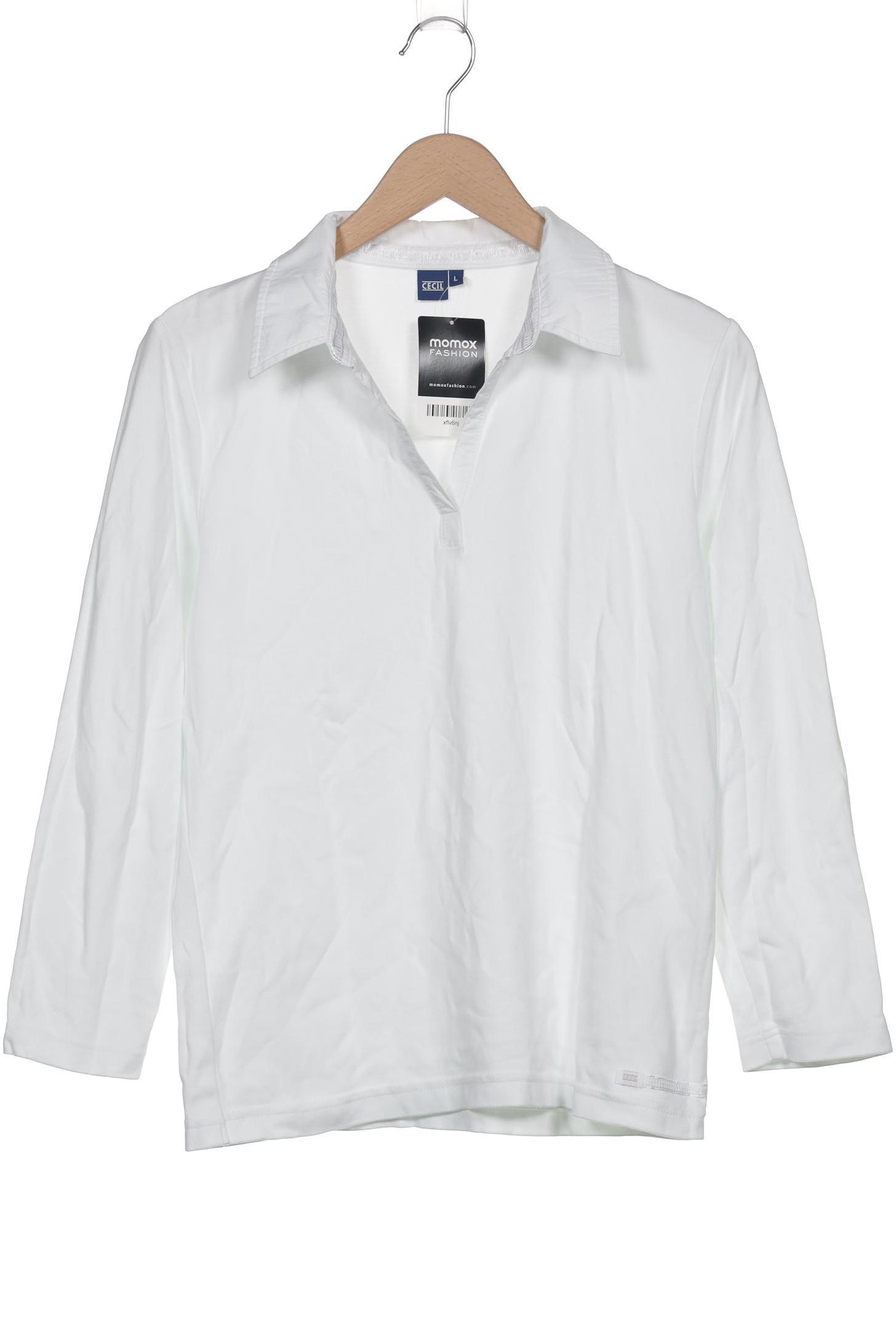 

Cecil Damen Langarmshirt, weiß, Gr. 42