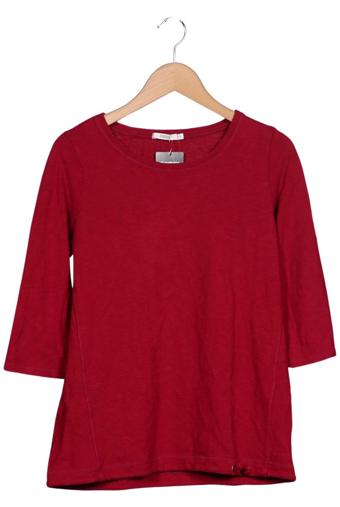 

Cecil Damen Langarmshirt, rot, Gr. 36