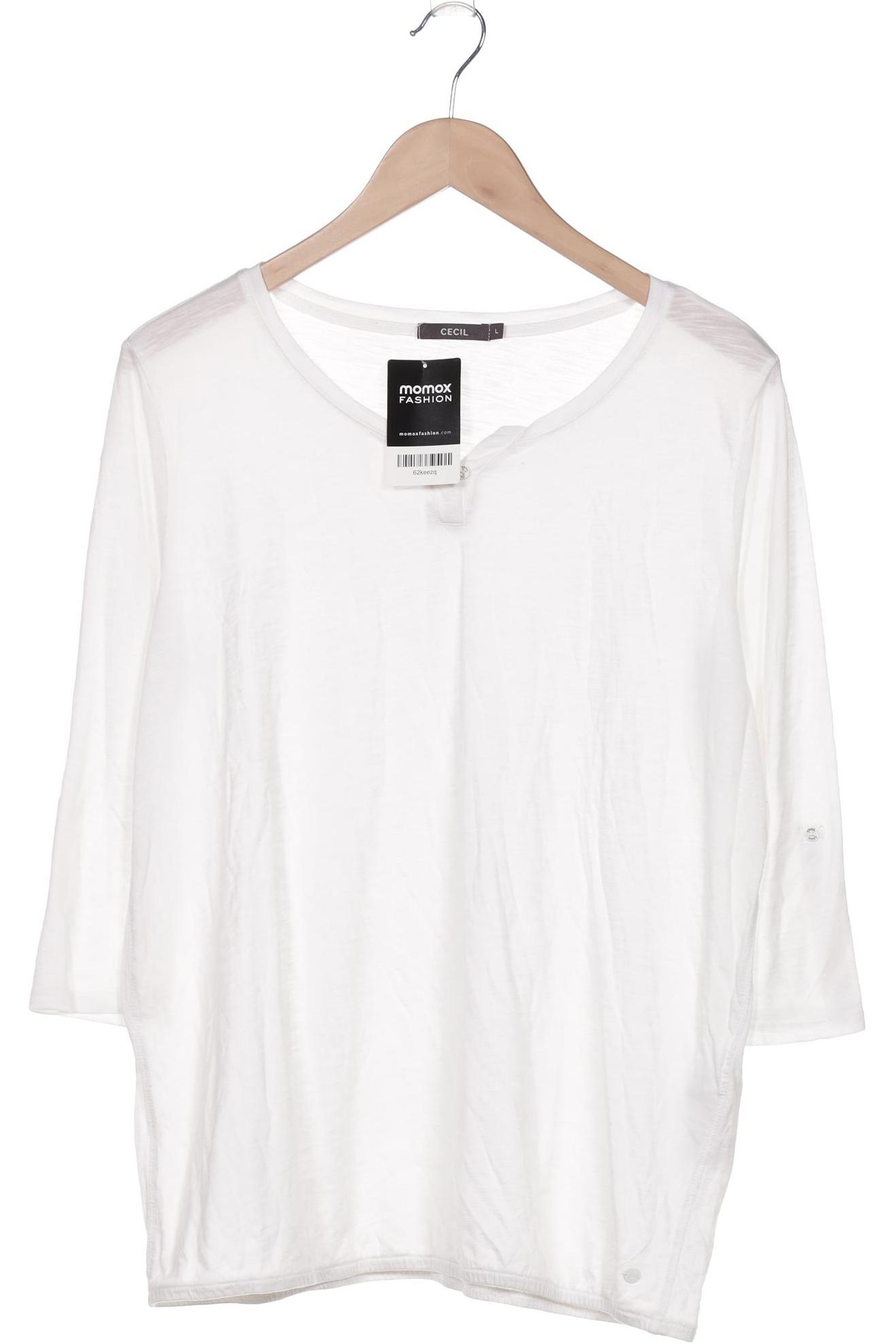 

Cecil Damen Langarmshirt, weiß, Gr. 42