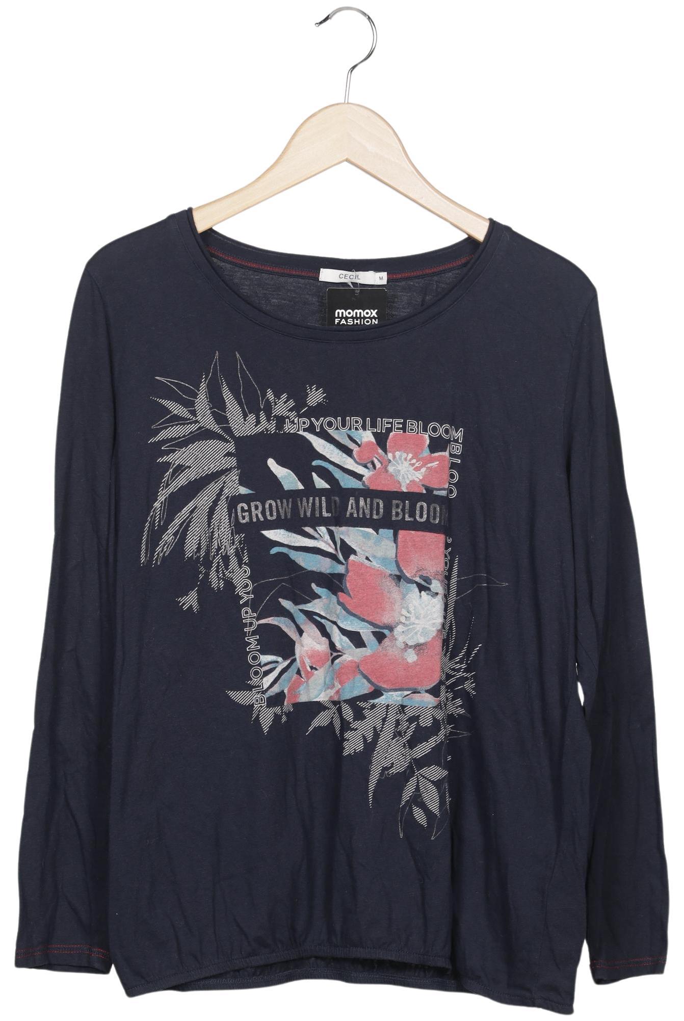 

Cecil Damen Langarmshirt, marineblau, Gr. 38