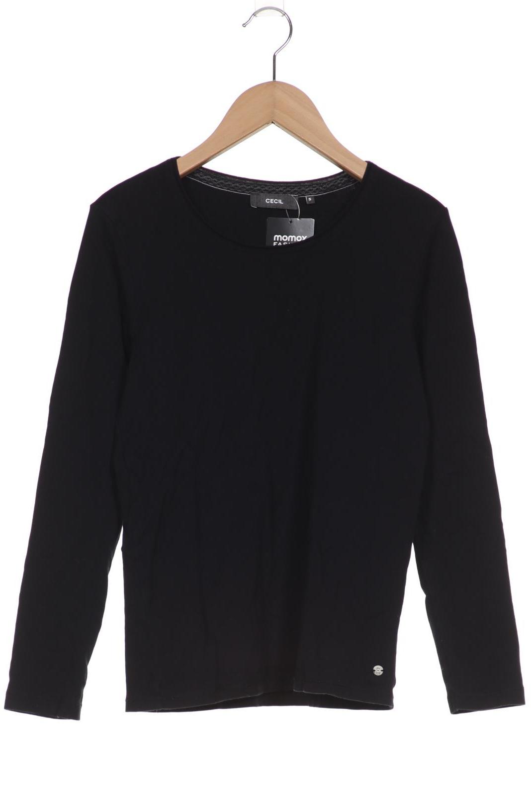 

Cecil Damen Langarmshirt, schwarz, Gr. 36