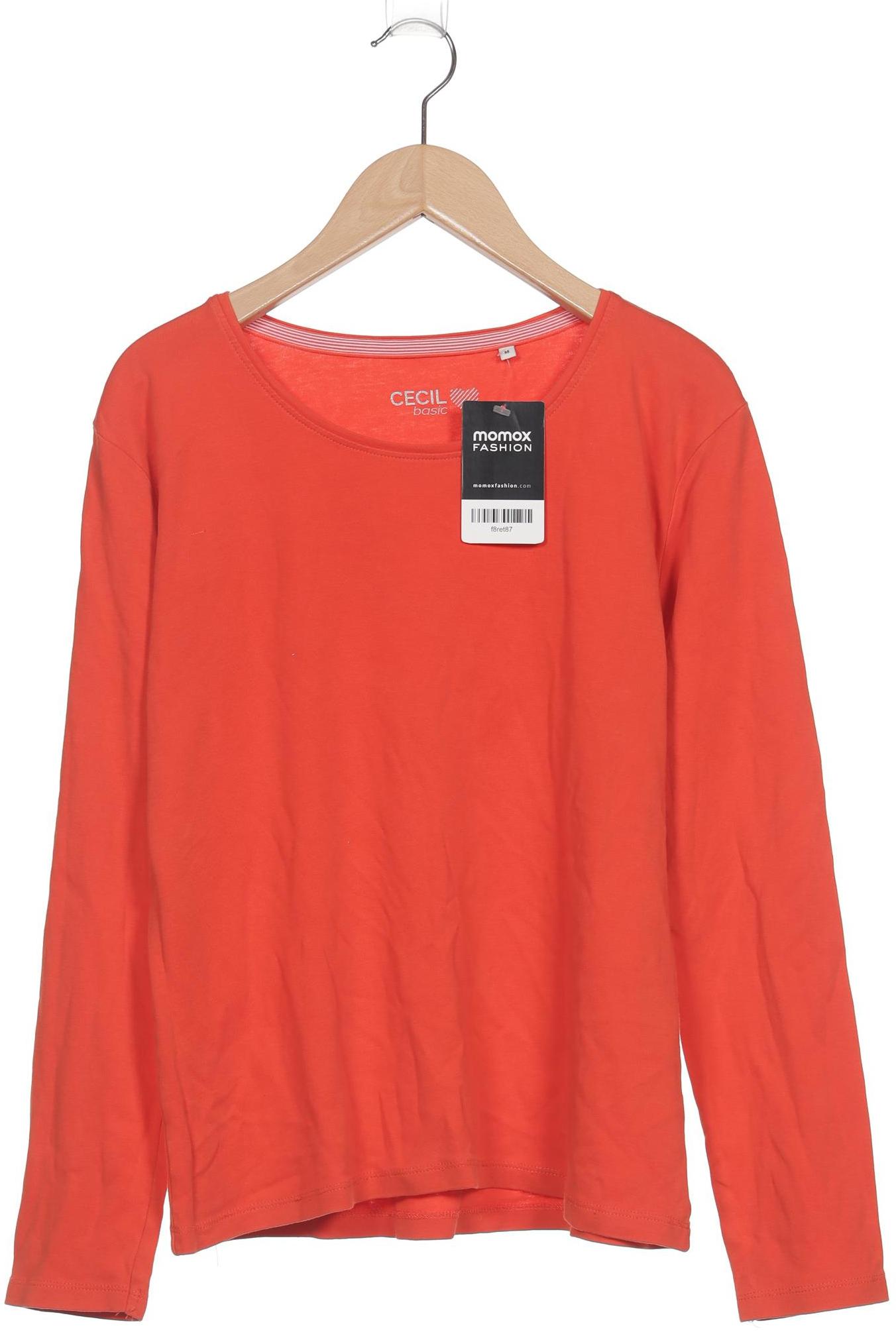 

Cecil Damen Langarmshirt, orange, Gr. 38