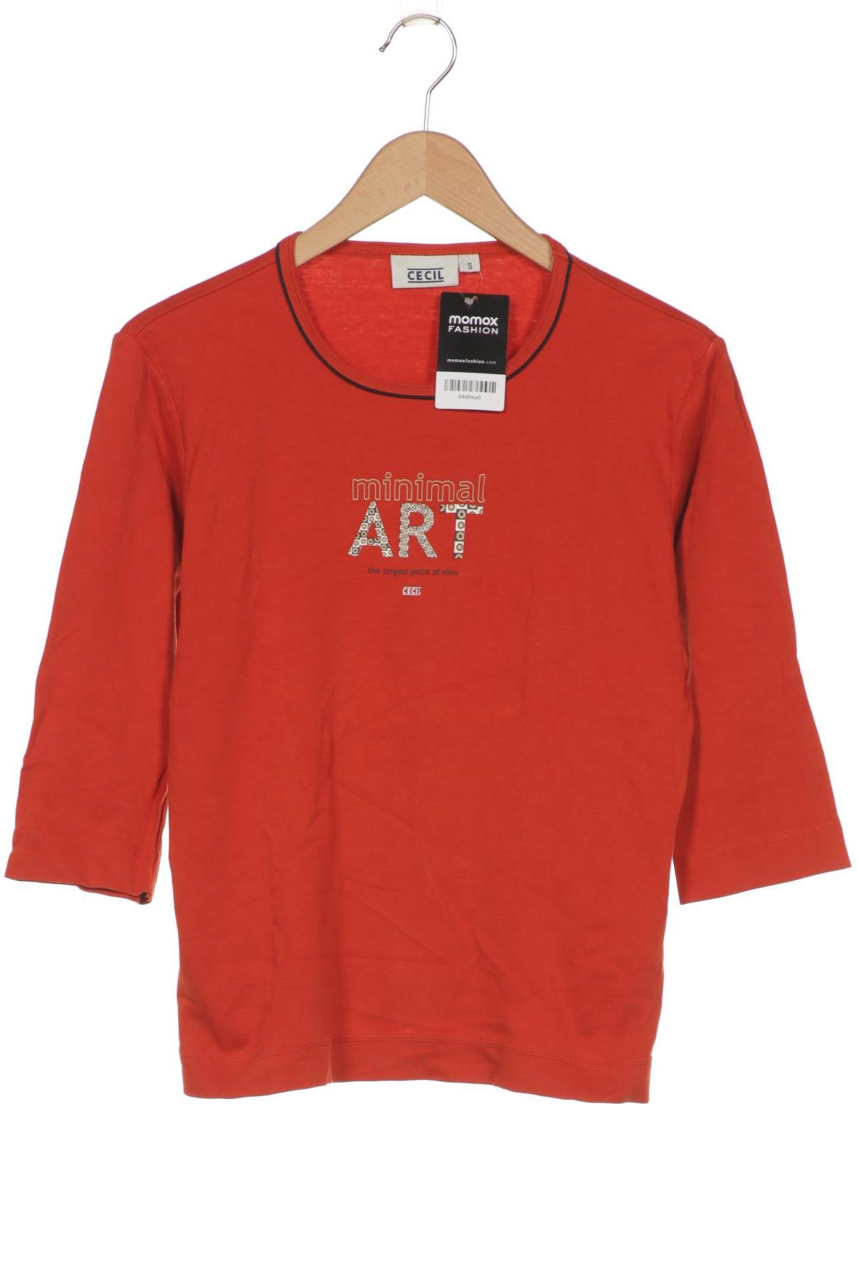 

CECIL Damen Langarmshirt, orange