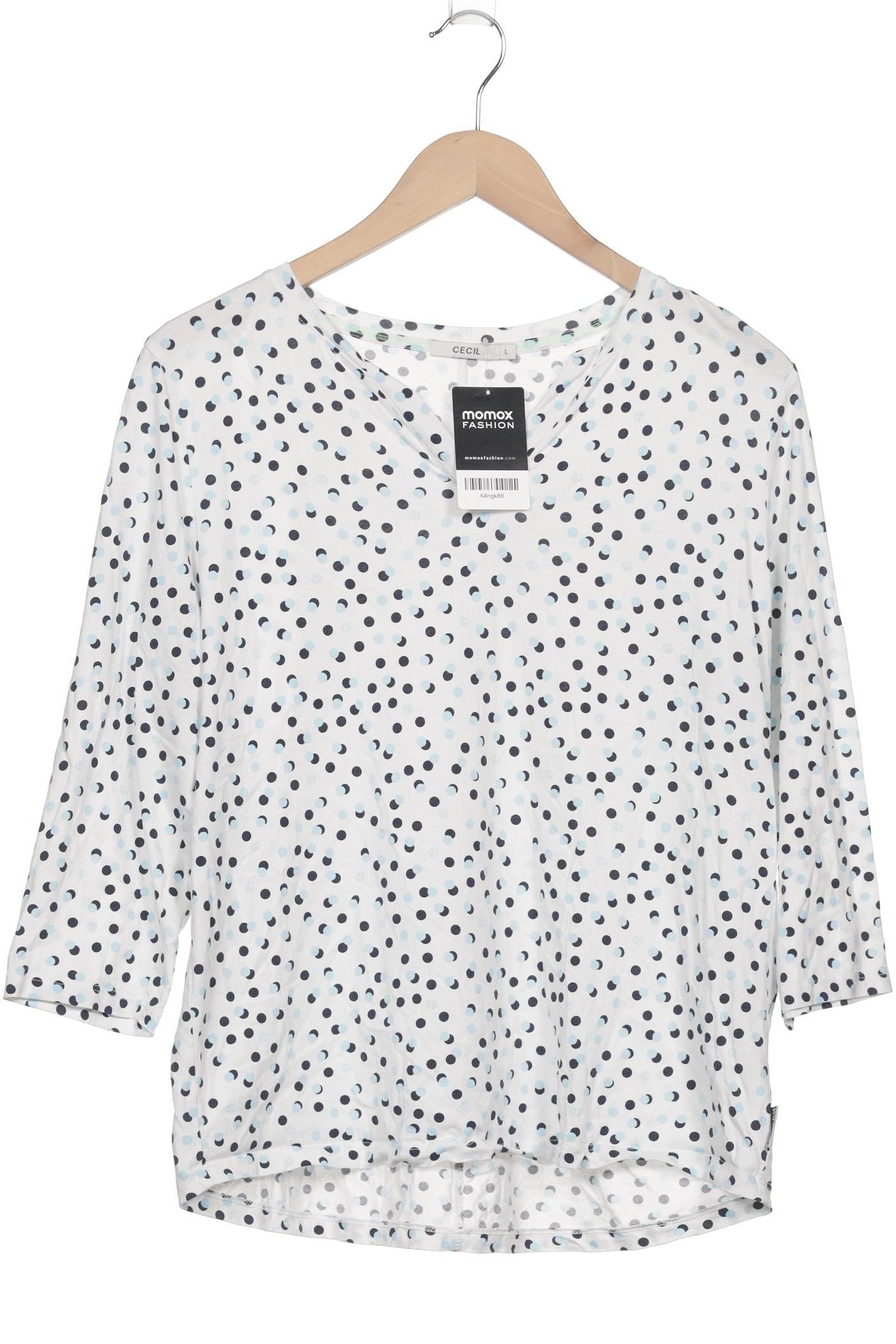 

Cecil Damen Langarmshirt, weiß, Gr. 42