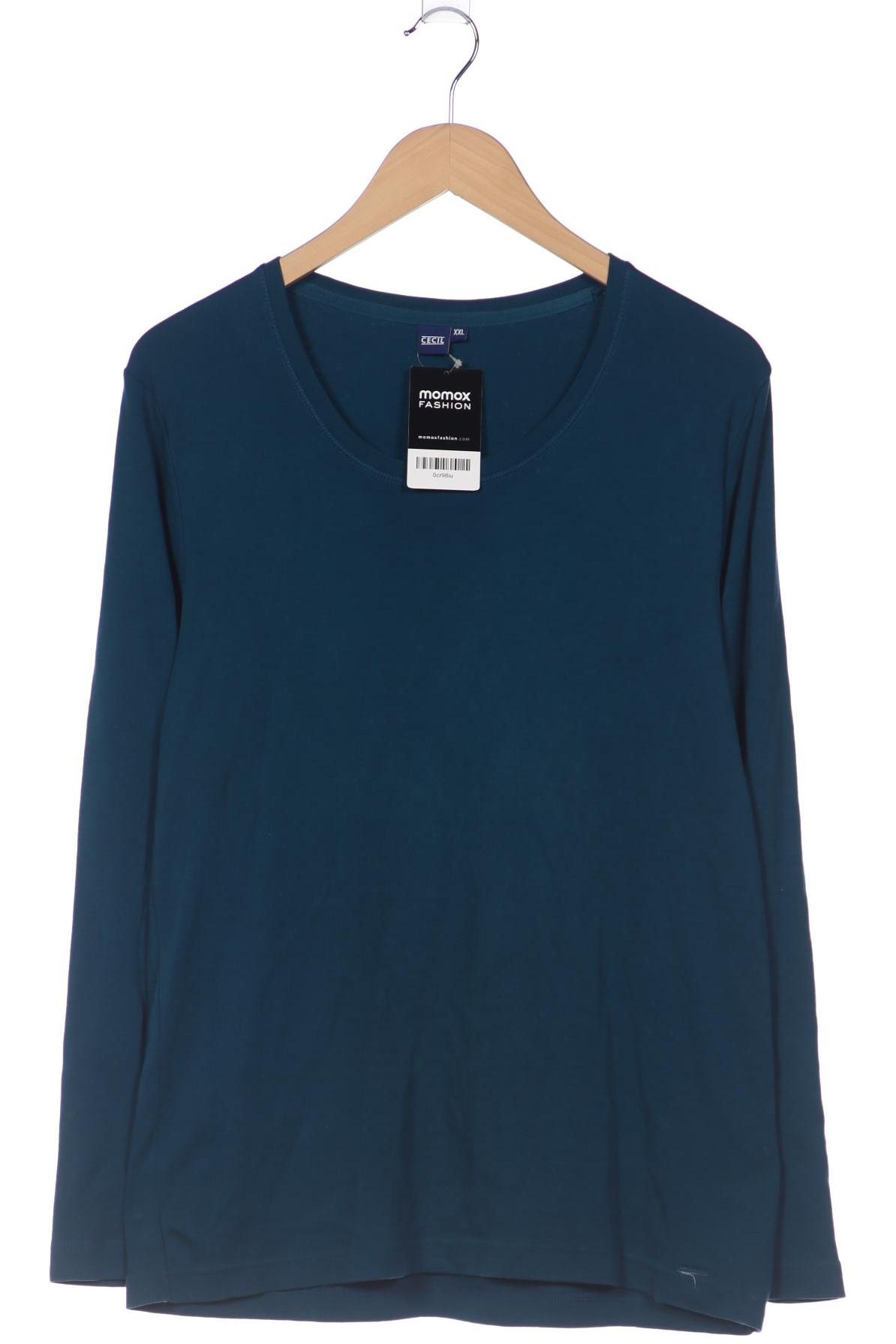 

Cecil Damen Langarmshirt, blau, Gr. 46