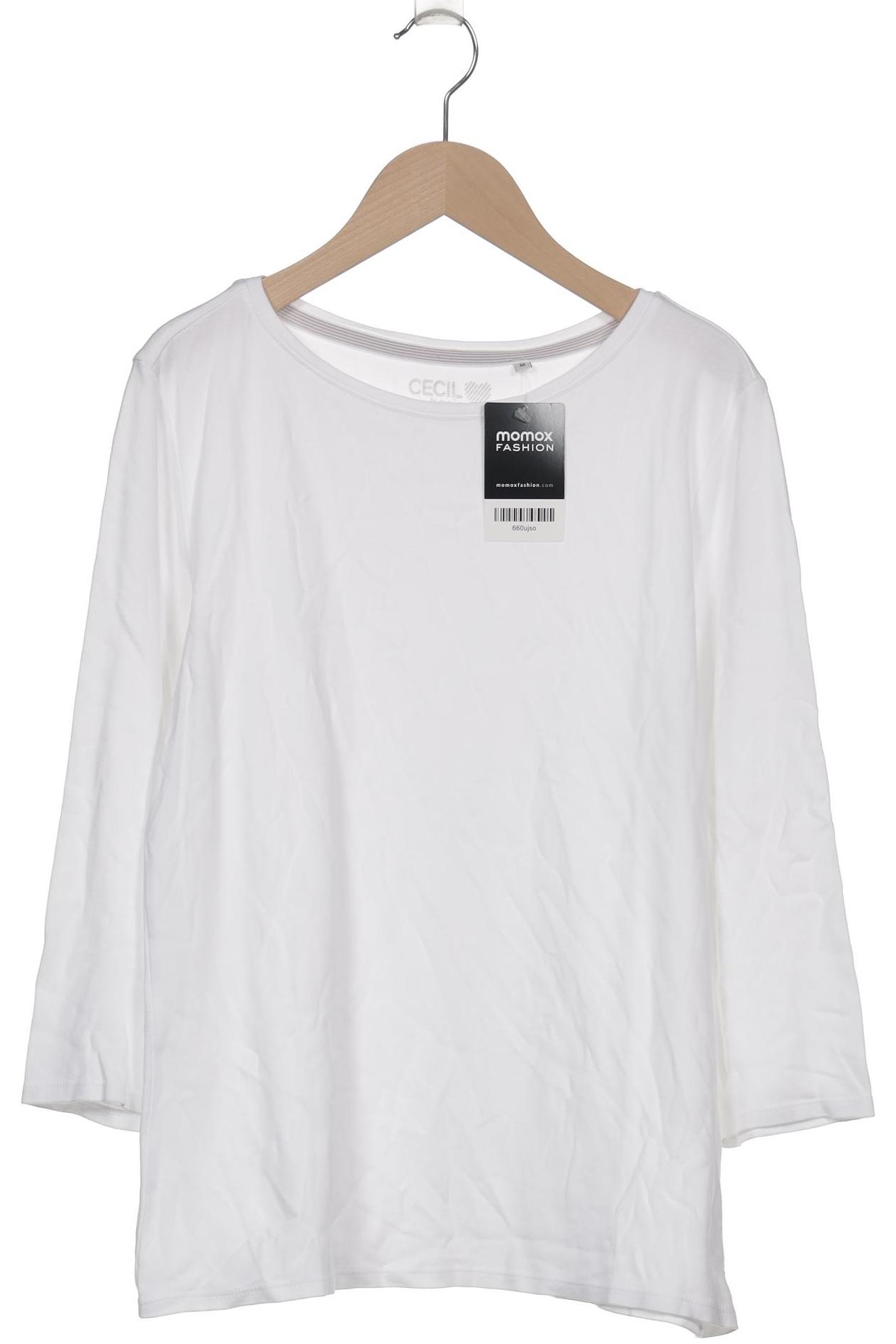

Cecil Damen Langarmshirt, weiß, Gr. 38