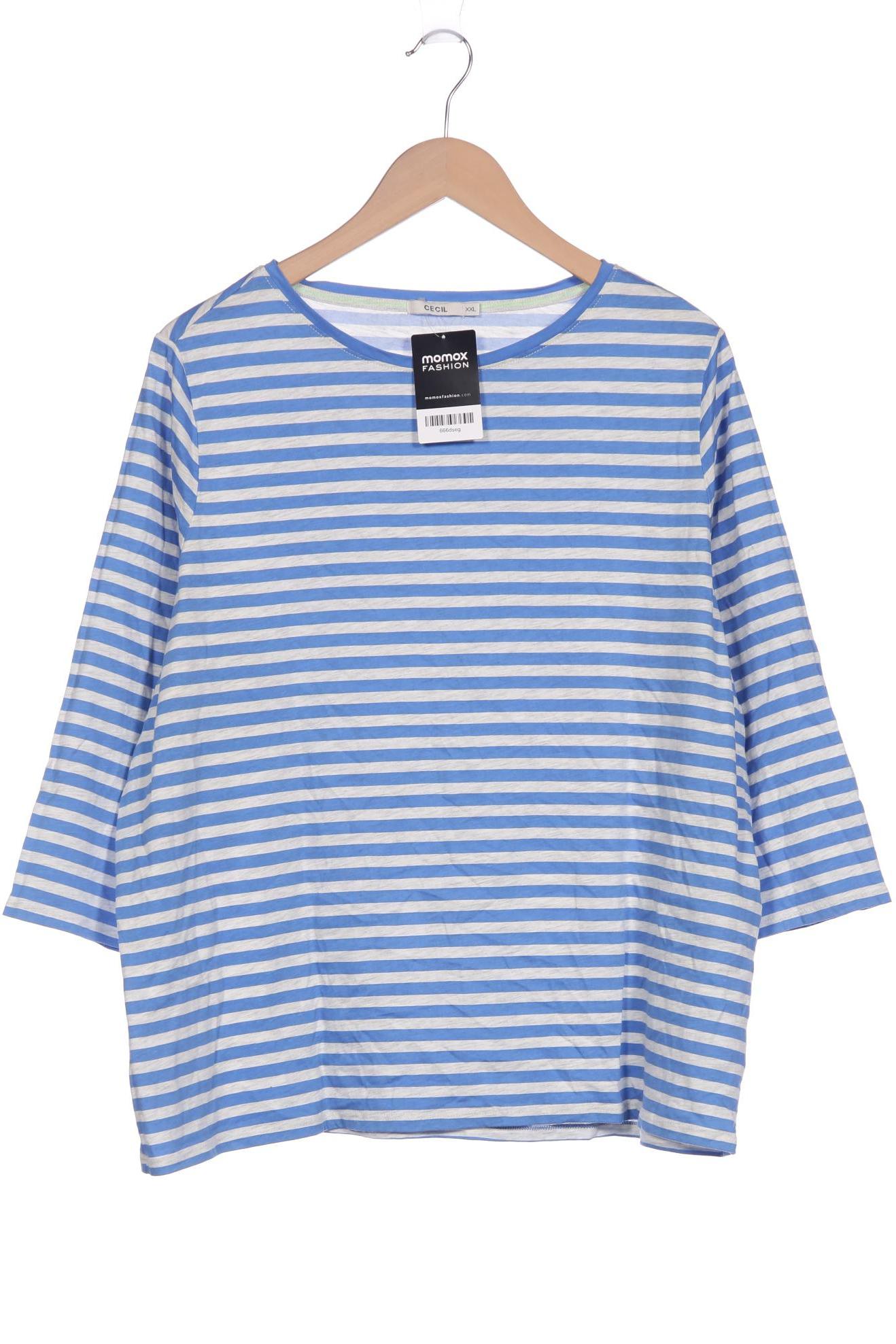 

Cecil Damen Langarmshirt, blau, Gr. 46