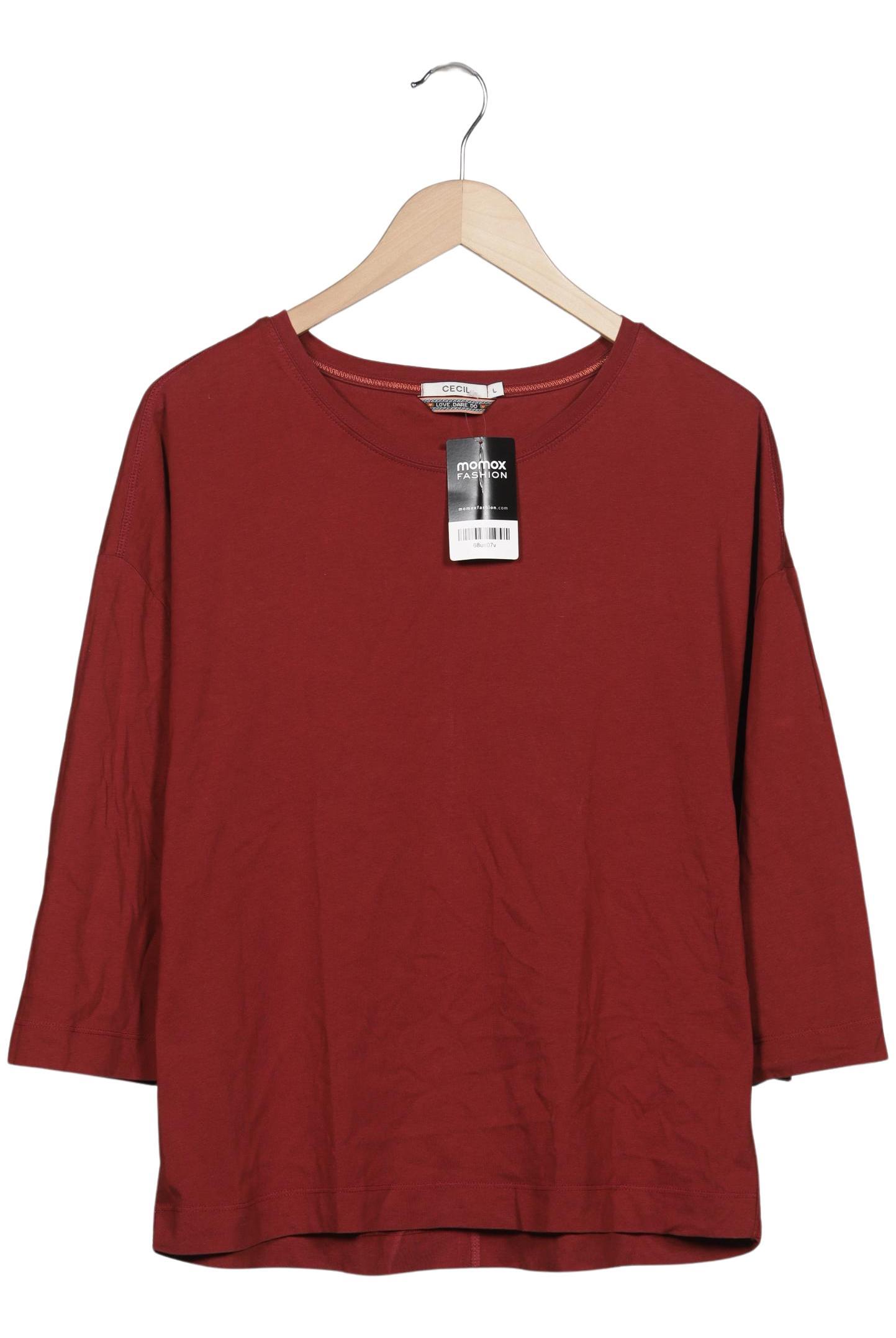 

Cecil Damen Langarmshirt, rot, Gr. 42