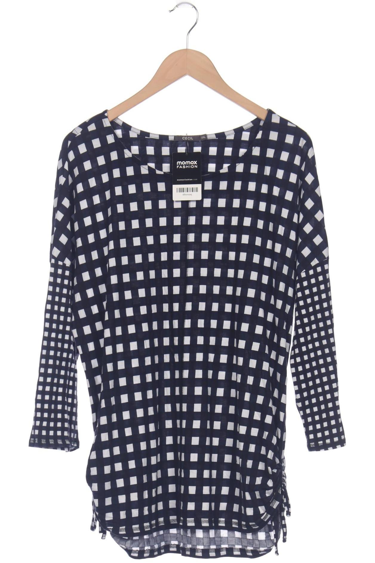 

Cecil Damen Langarmshirt, marineblau, Gr. 46