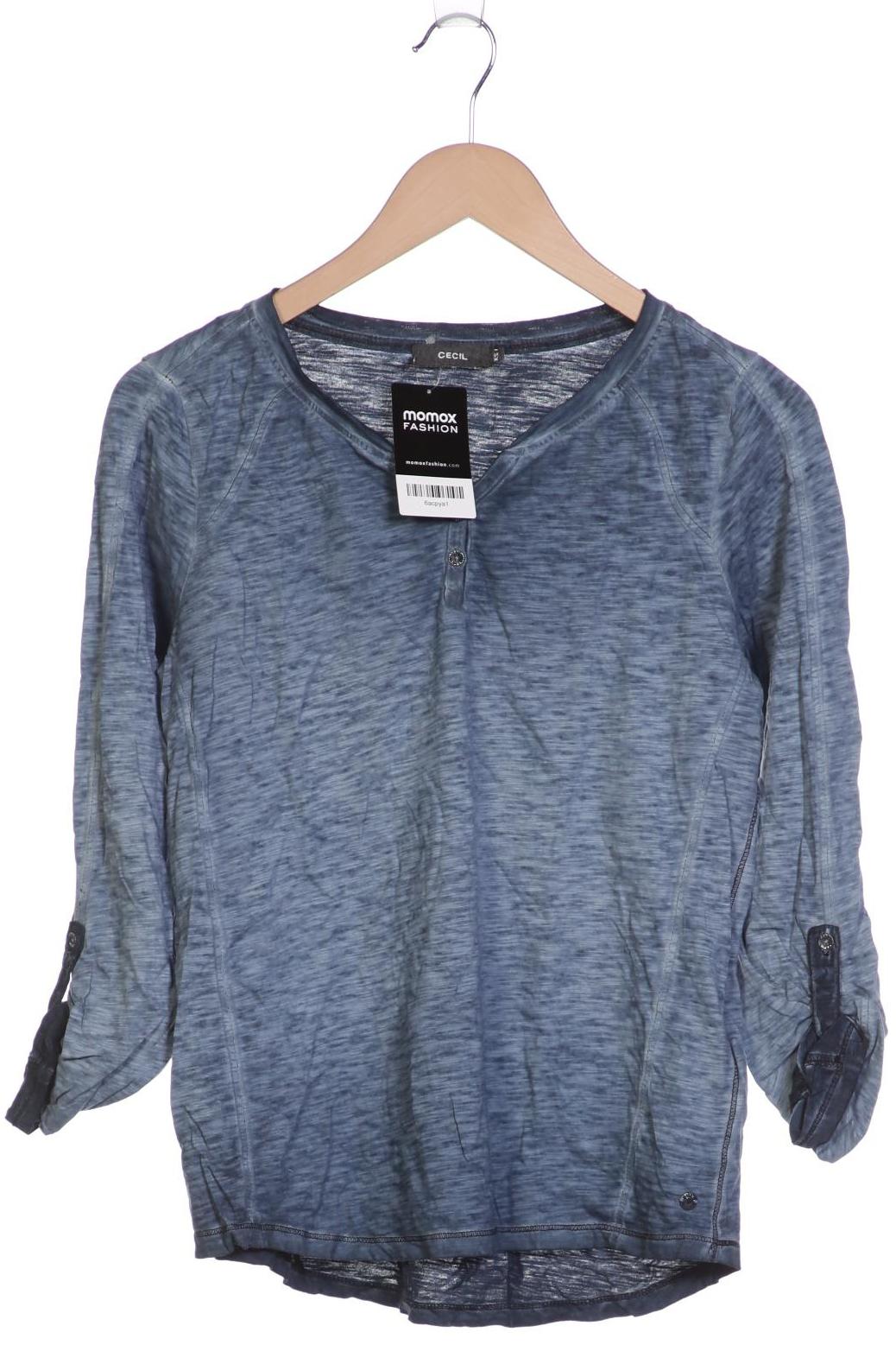 

Cecil Damen Langarmshirt, blau, Gr. 34