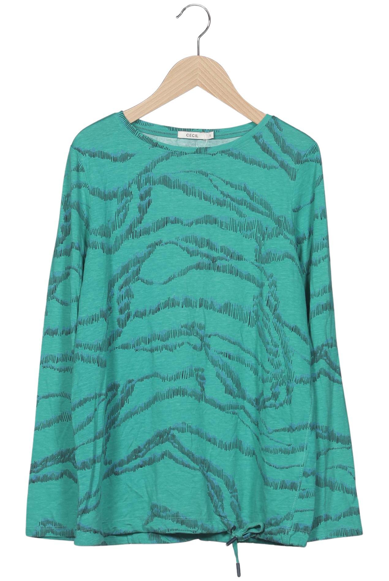 

Cecil Damen Langarmshirt, grün, Gr. 36