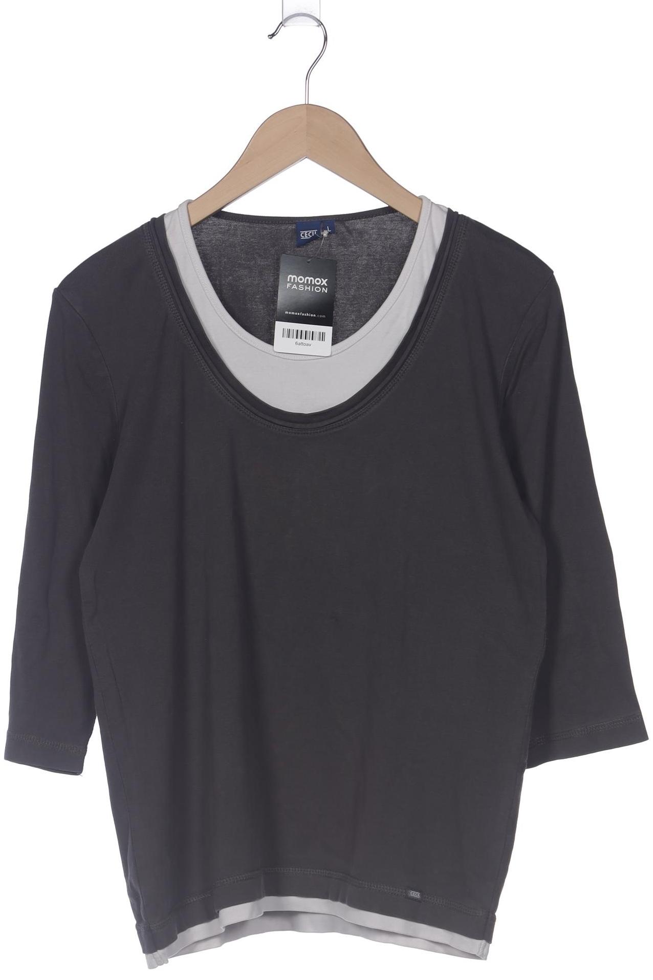 

Cecil Damen Langarmshirt, grau, Gr. 42
