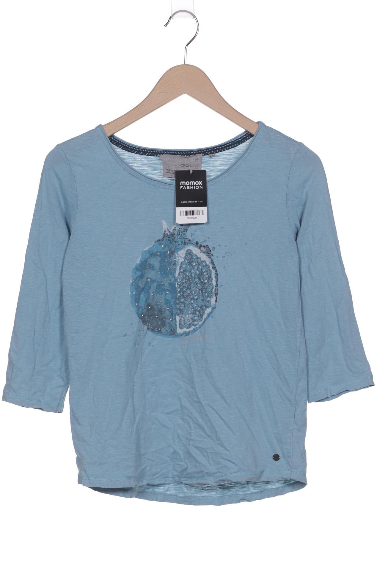 

Cecil Damen Langarmshirt, blau, Gr. 36