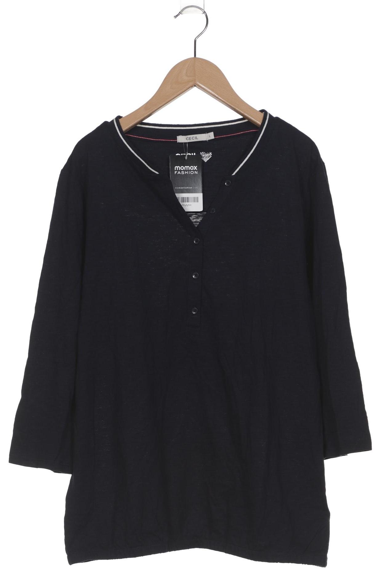 

Cecil Damen Langarmshirt, marineblau, Gr. 42
