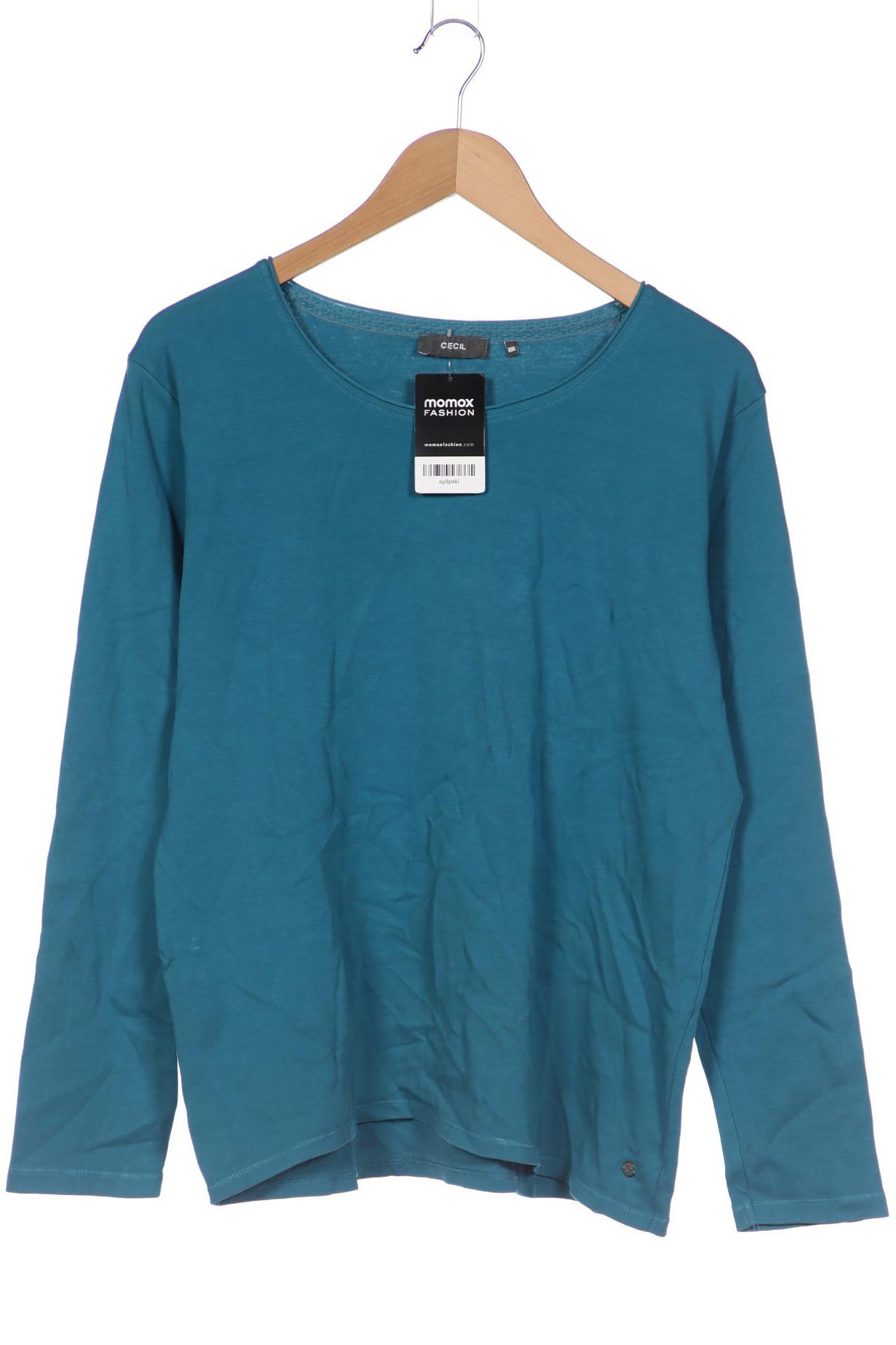 

Cecil Damen Langarmshirt, türkis, Gr. 46