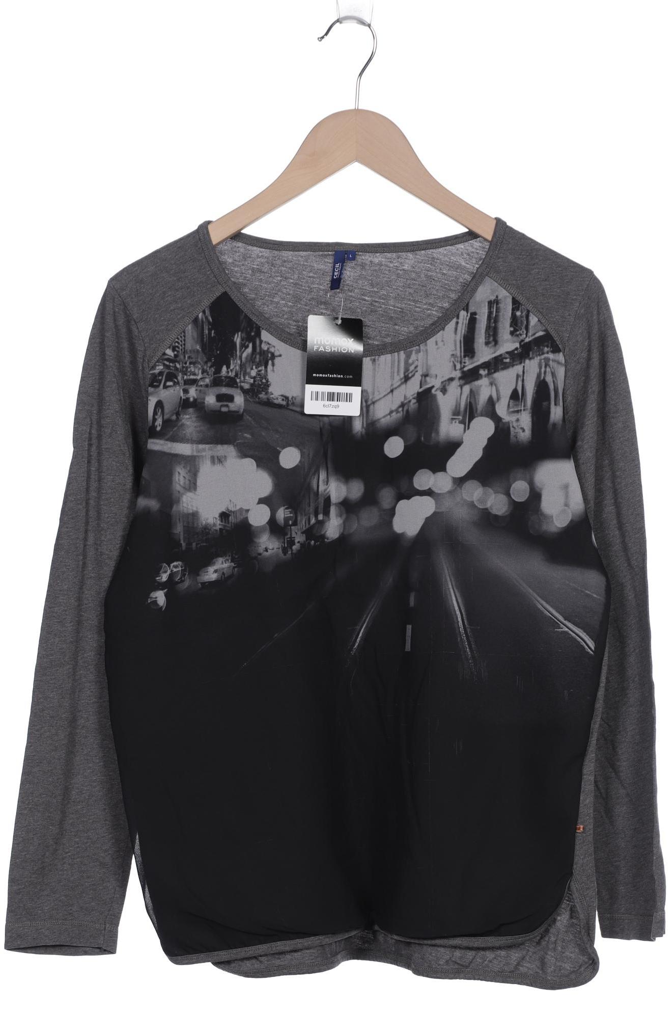 

CECIL Damen Langarmshirt, grau