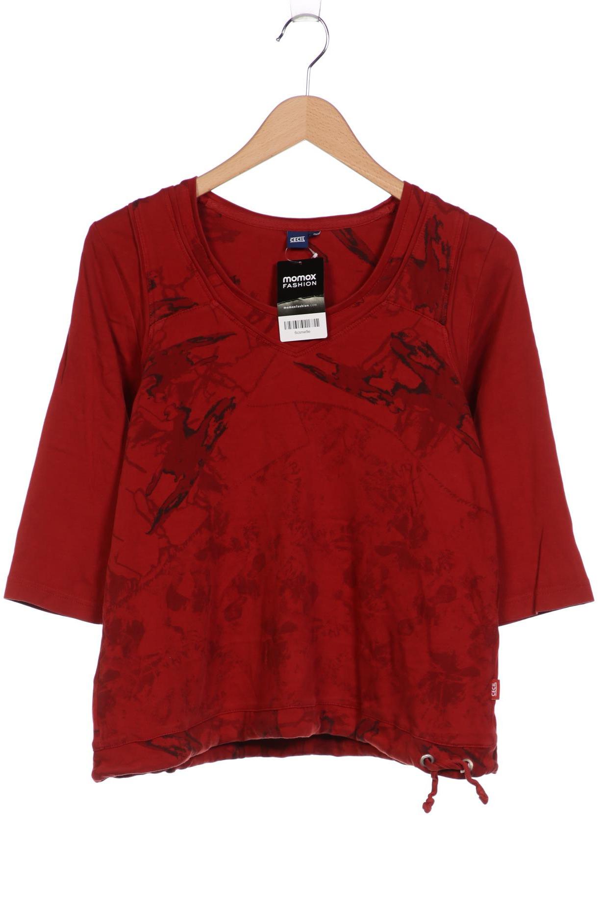 

Cecil Damen Langarmshirt, rot, Gr. 42