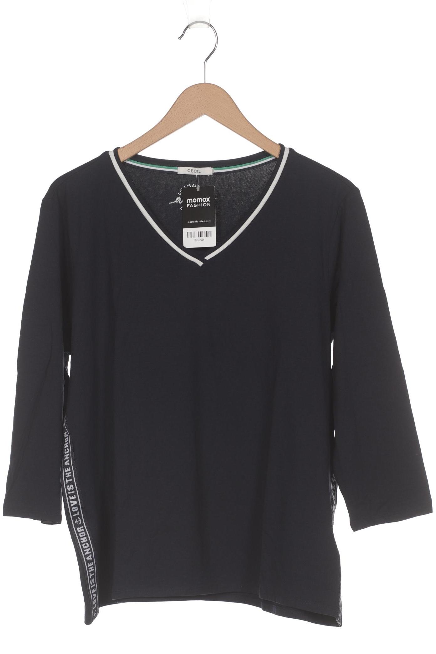 

Cecil Damen Langarmshirt, marineblau, Gr. 48