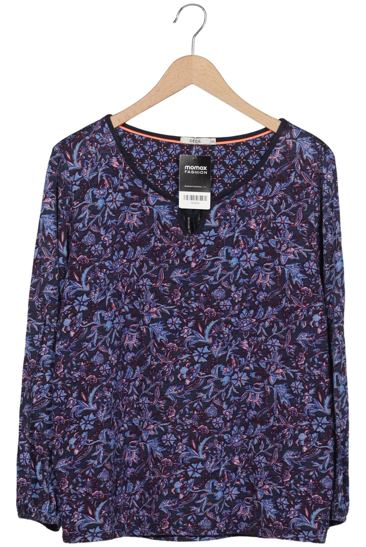 

Cecil Damen Langarmshirt, marineblau, Gr. 46