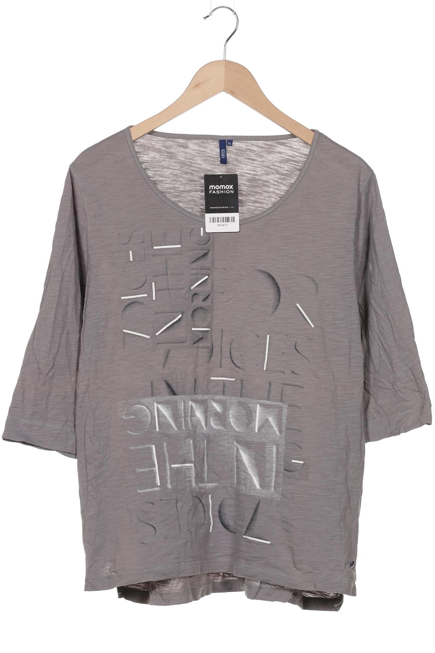 

Cecil Damen Langarmshirt, grau, Gr. 46