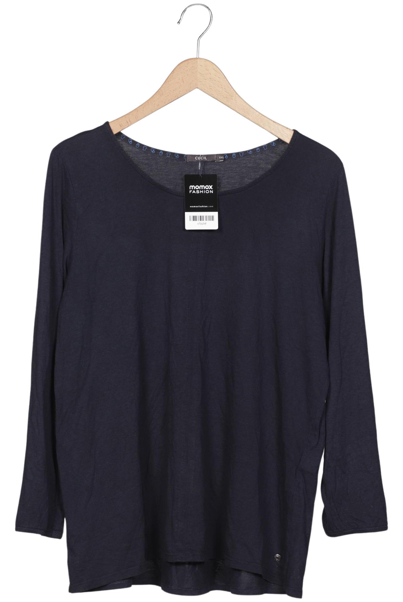 

Cecil Damen Langarmshirt, marineblau, Gr. 46