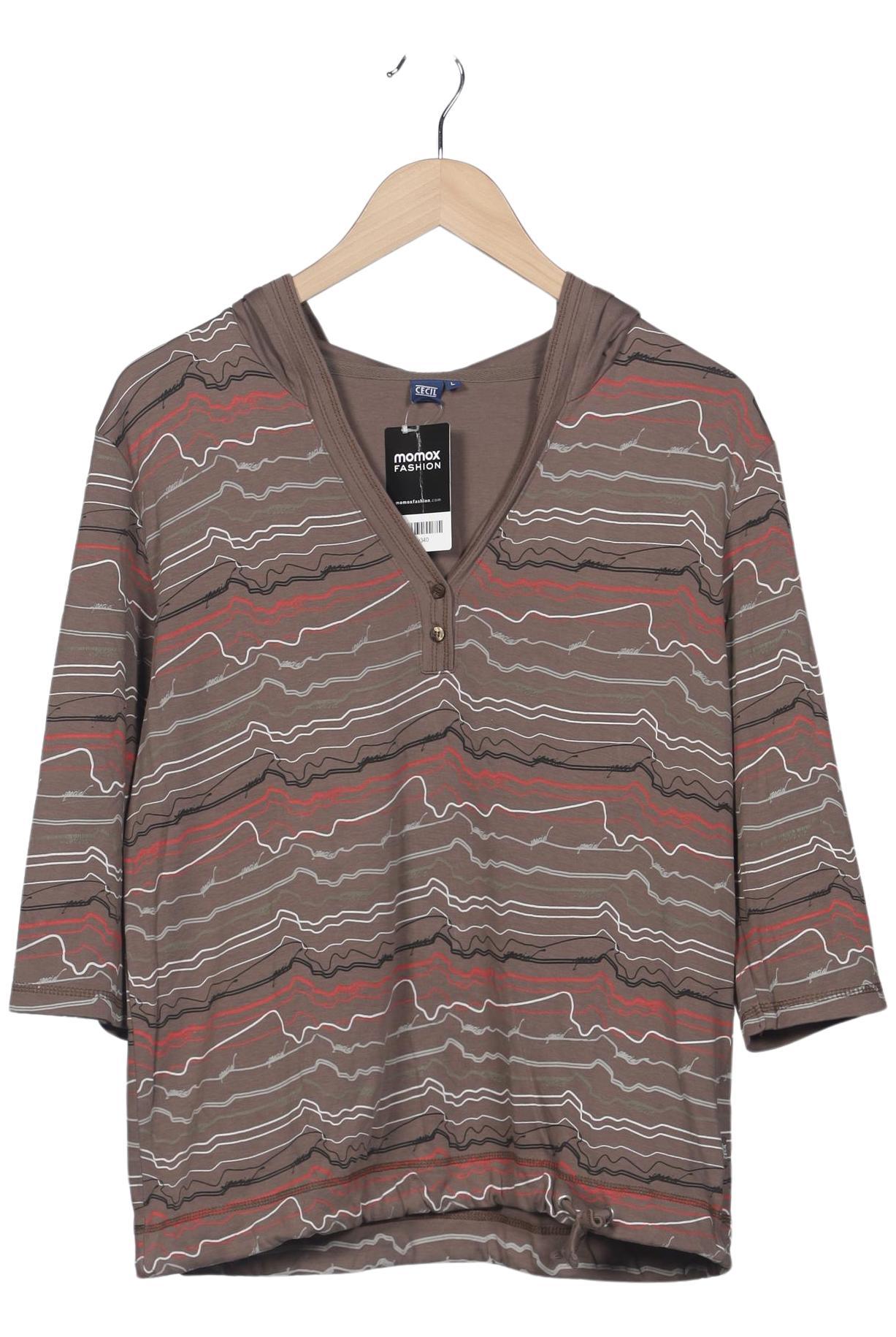 

Cecil Damen Langarmshirt, braun, Gr. 42