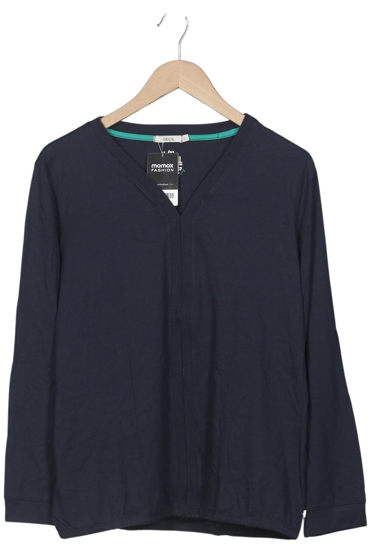 

Cecil Damen Langarmshirt, marineblau, Gr. 42