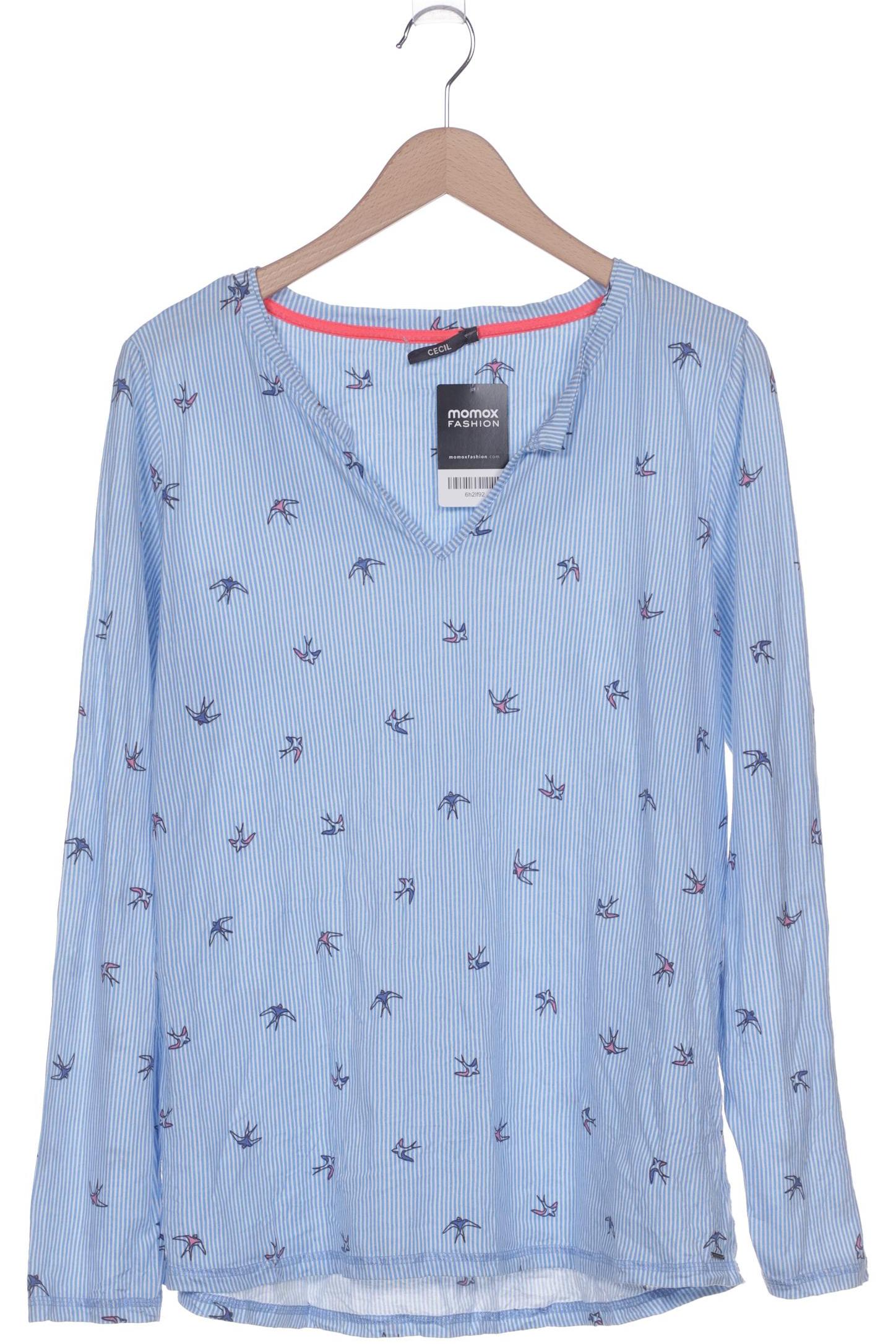 

Cecil Damen Langarmshirt, blau, Gr. 38
