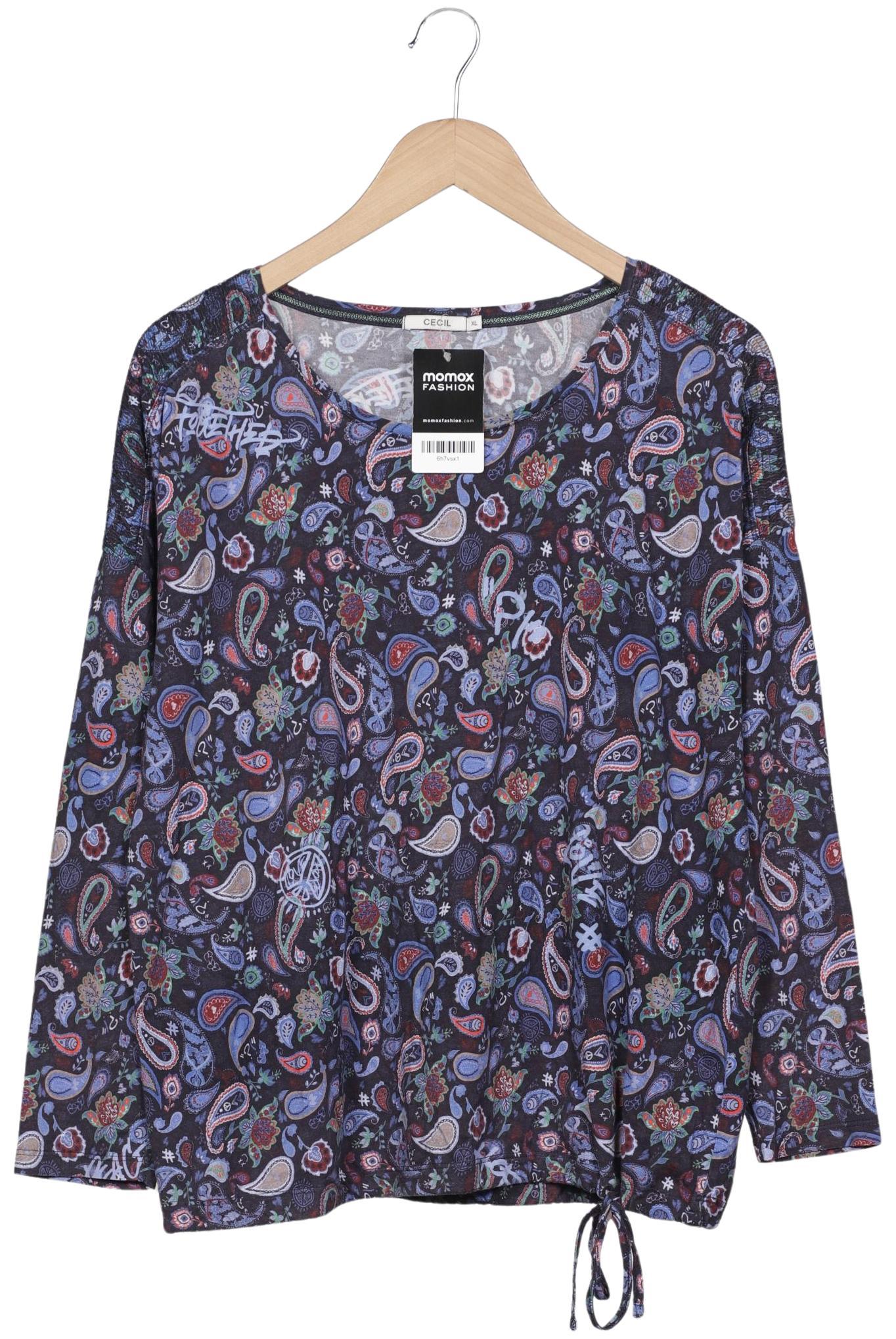 

Cecil Damen Langarmshirt, marineblau, Gr. 44