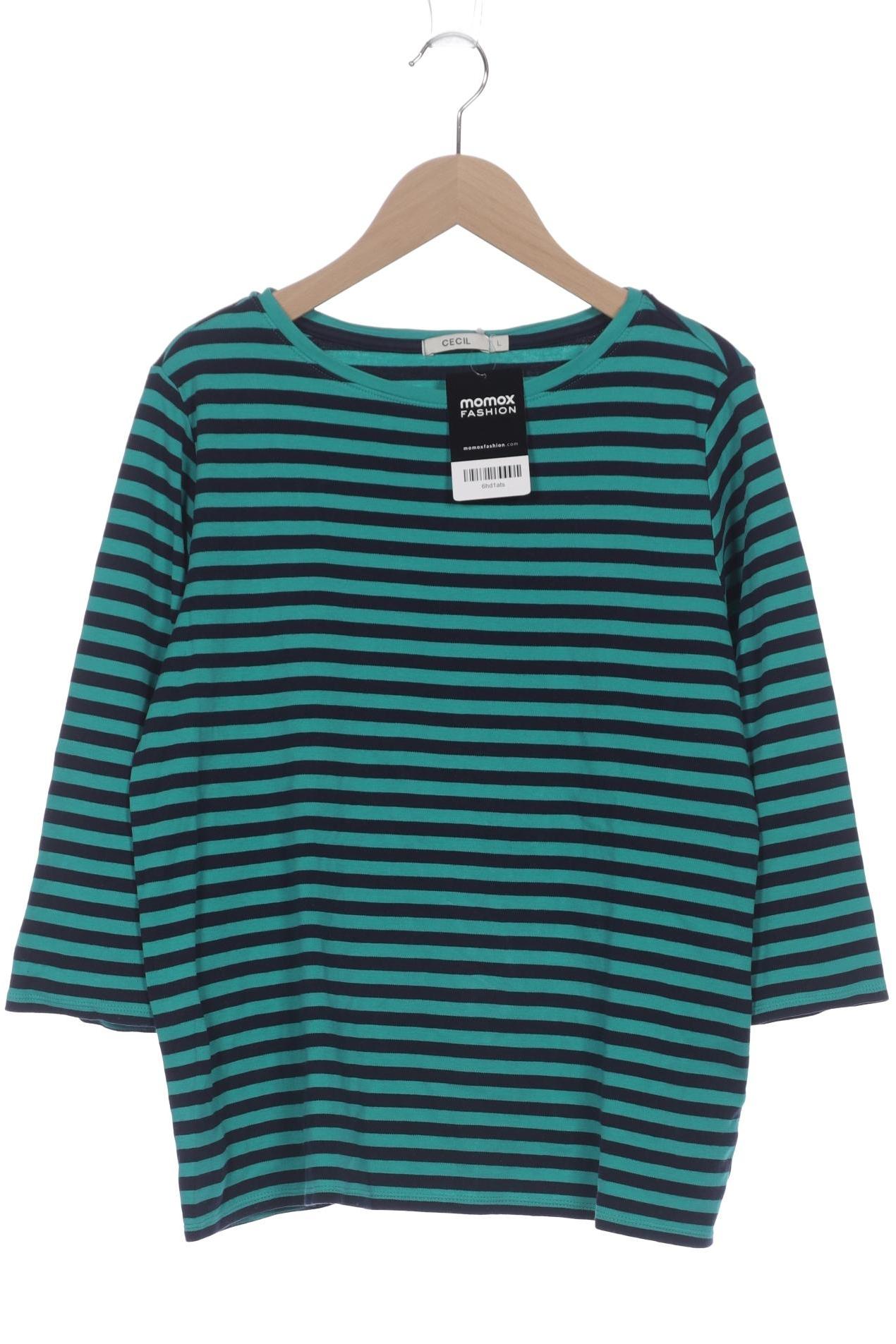 

Cecil Damen Langarmshirt, türkis, Gr. 42