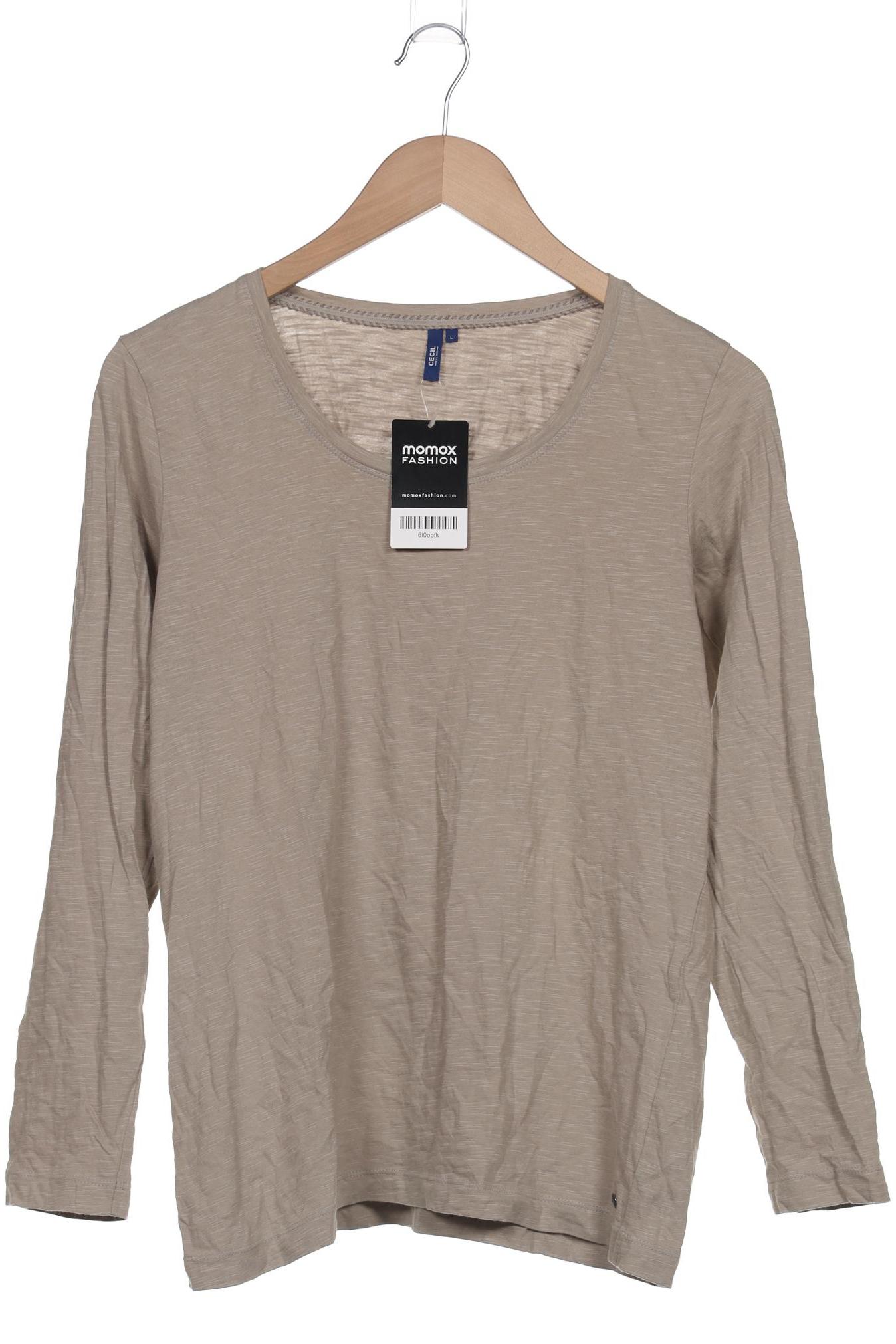 

Cecil Damen Langarmshirt, beige, Gr. 42