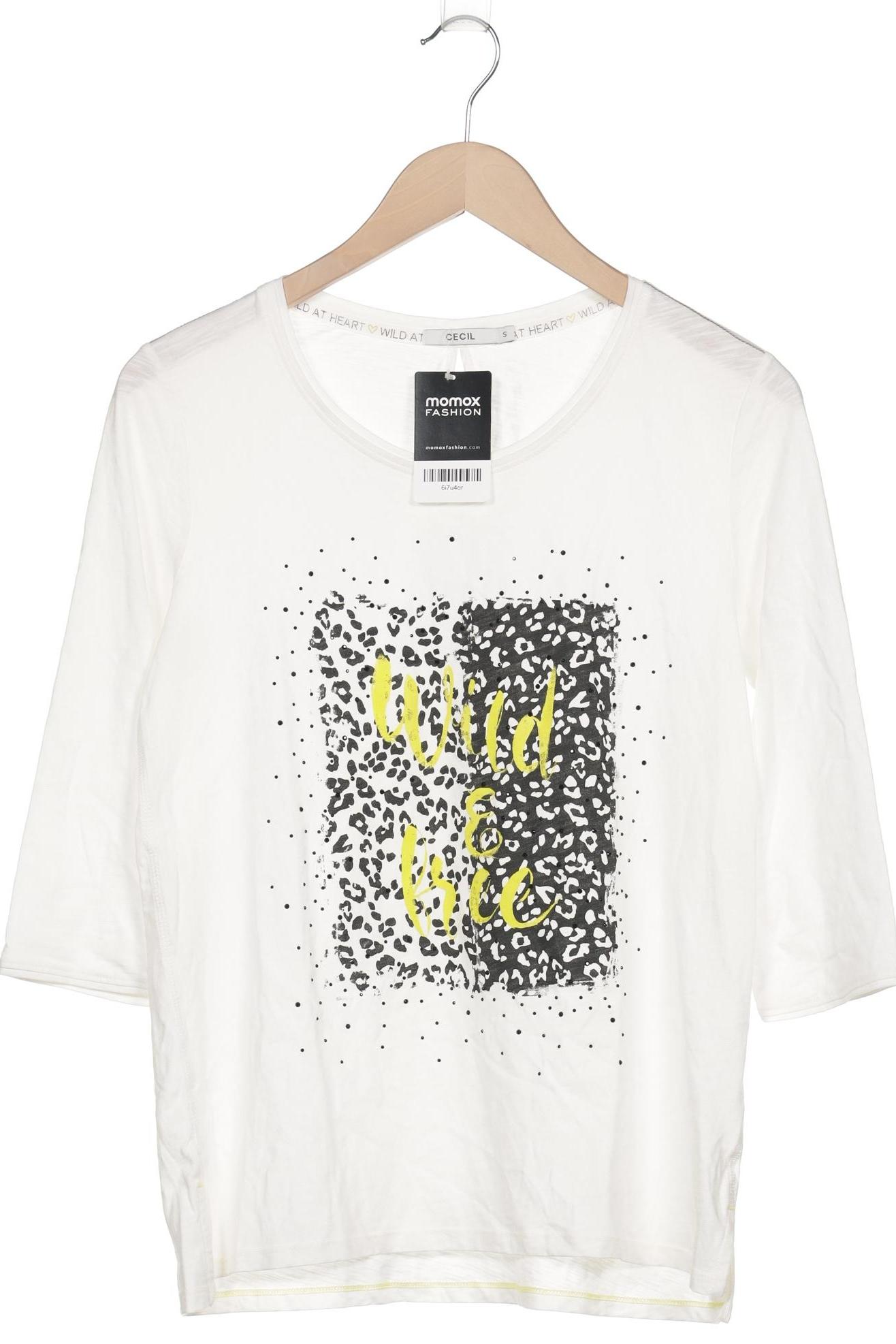 

Cecil Damen Langarmshirt, weiß, Gr. 36