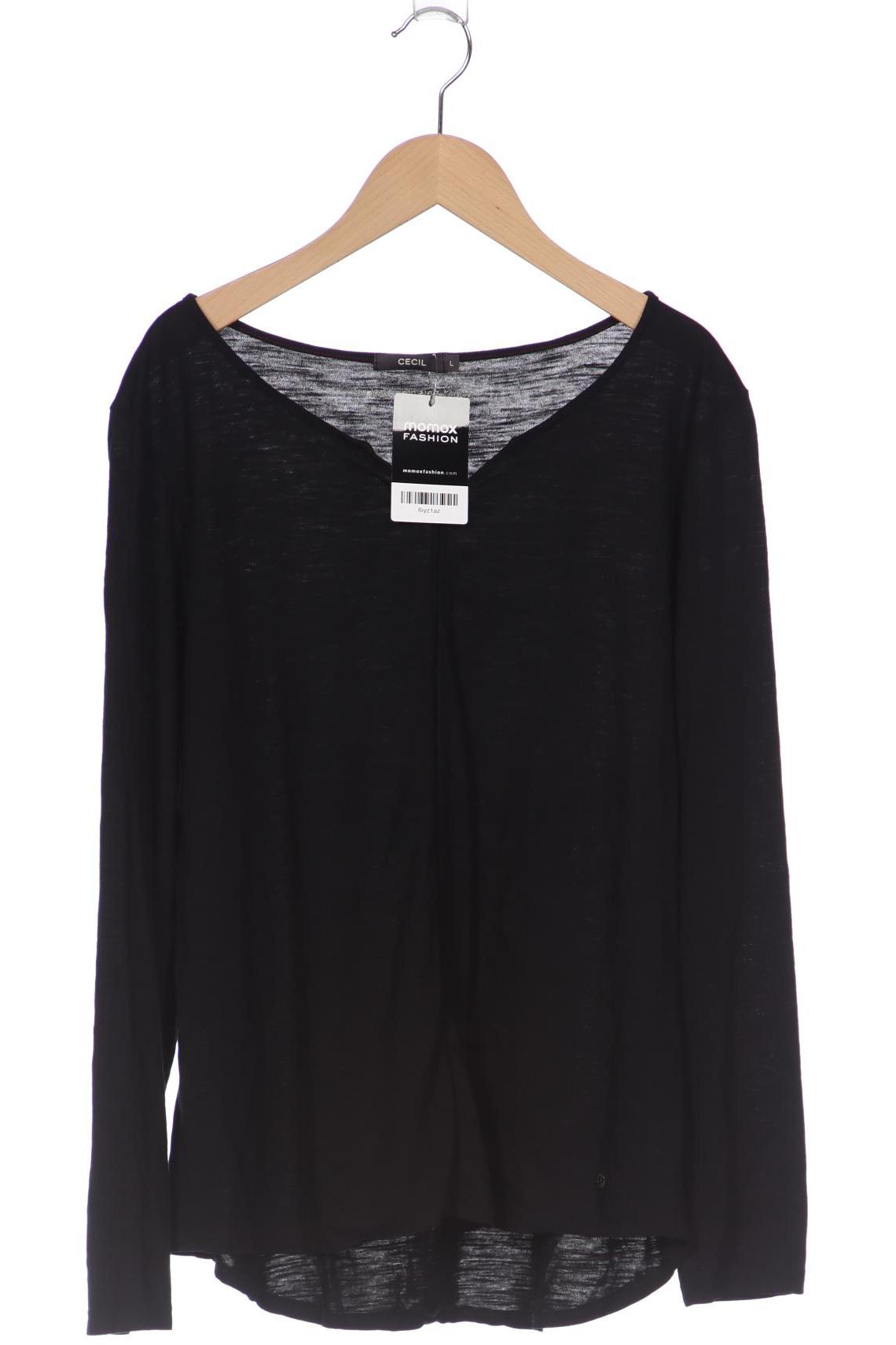 

CECIL Damen Langarmshirt, schwarz