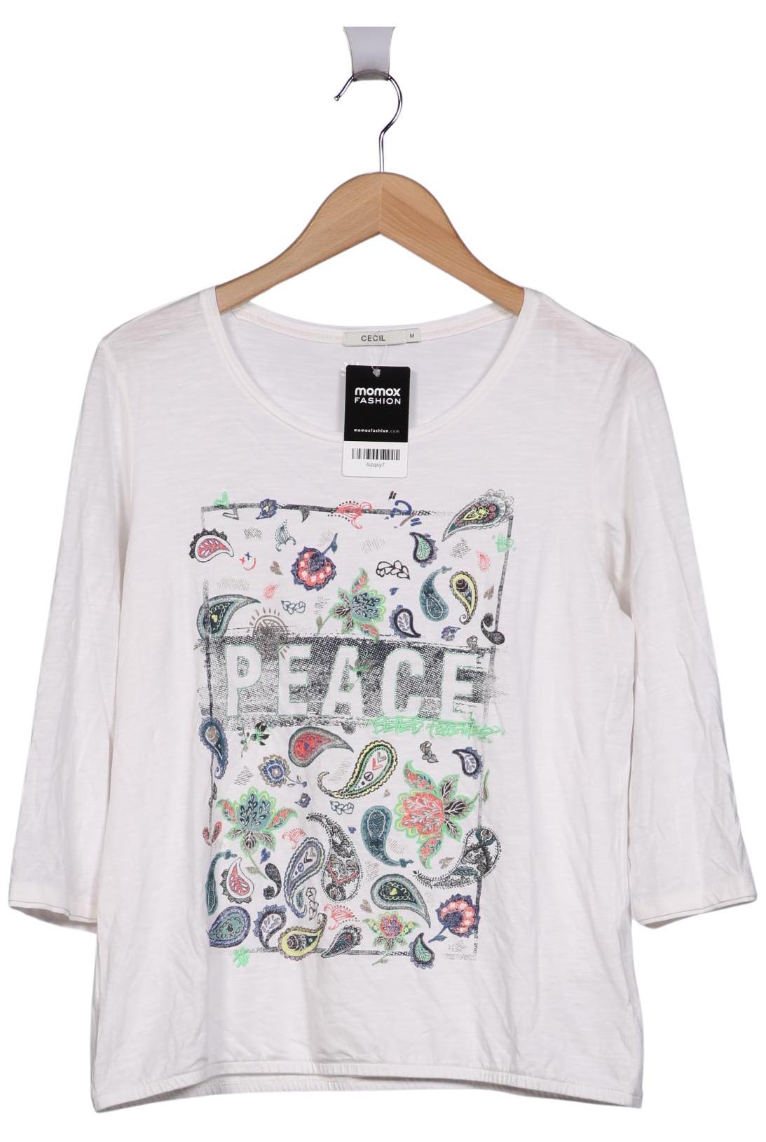 

Cecil Damen Langarmshirt, weiß, Gr. 38