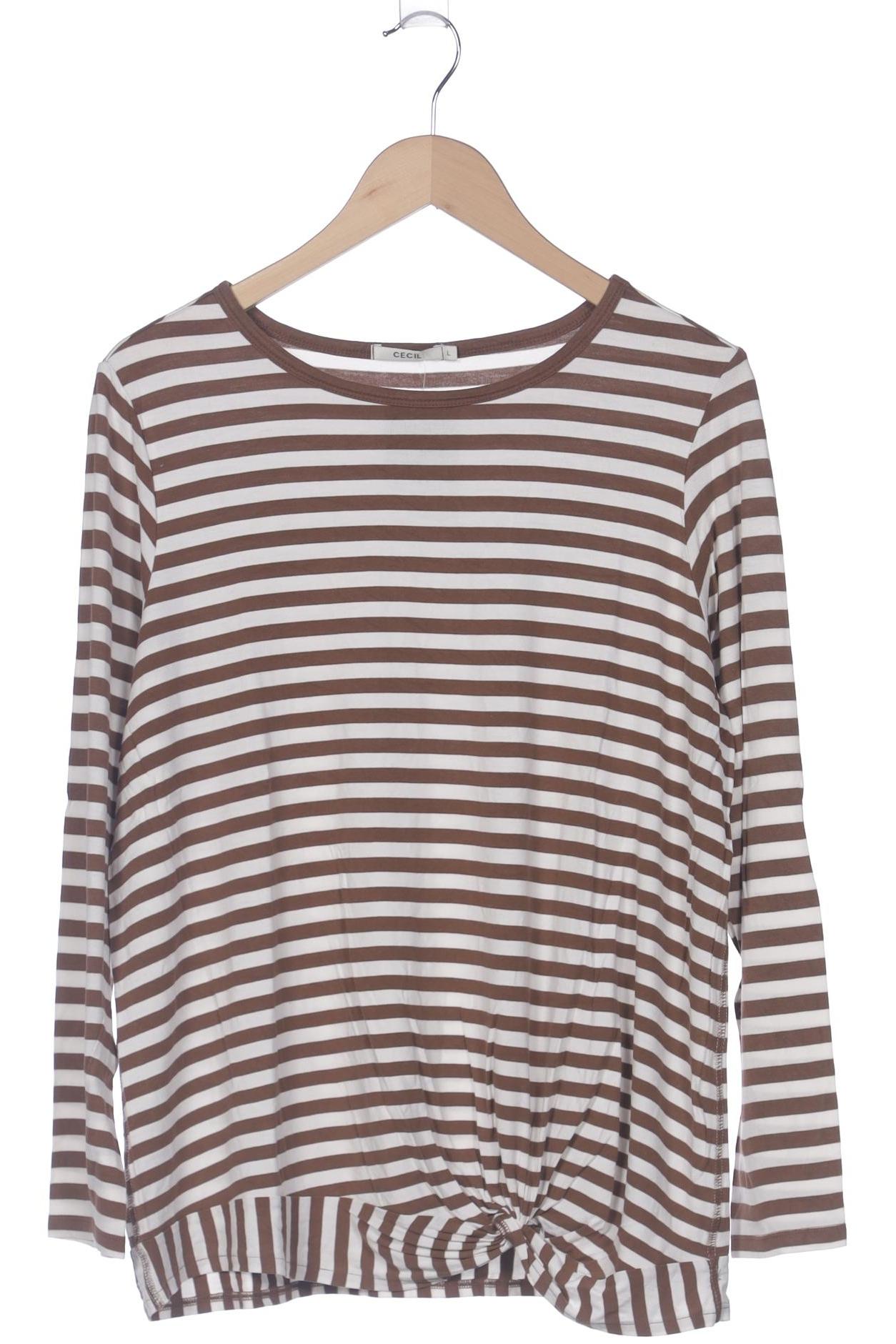 

Cecil Damen Langarmshirt, braun, Gr. 42