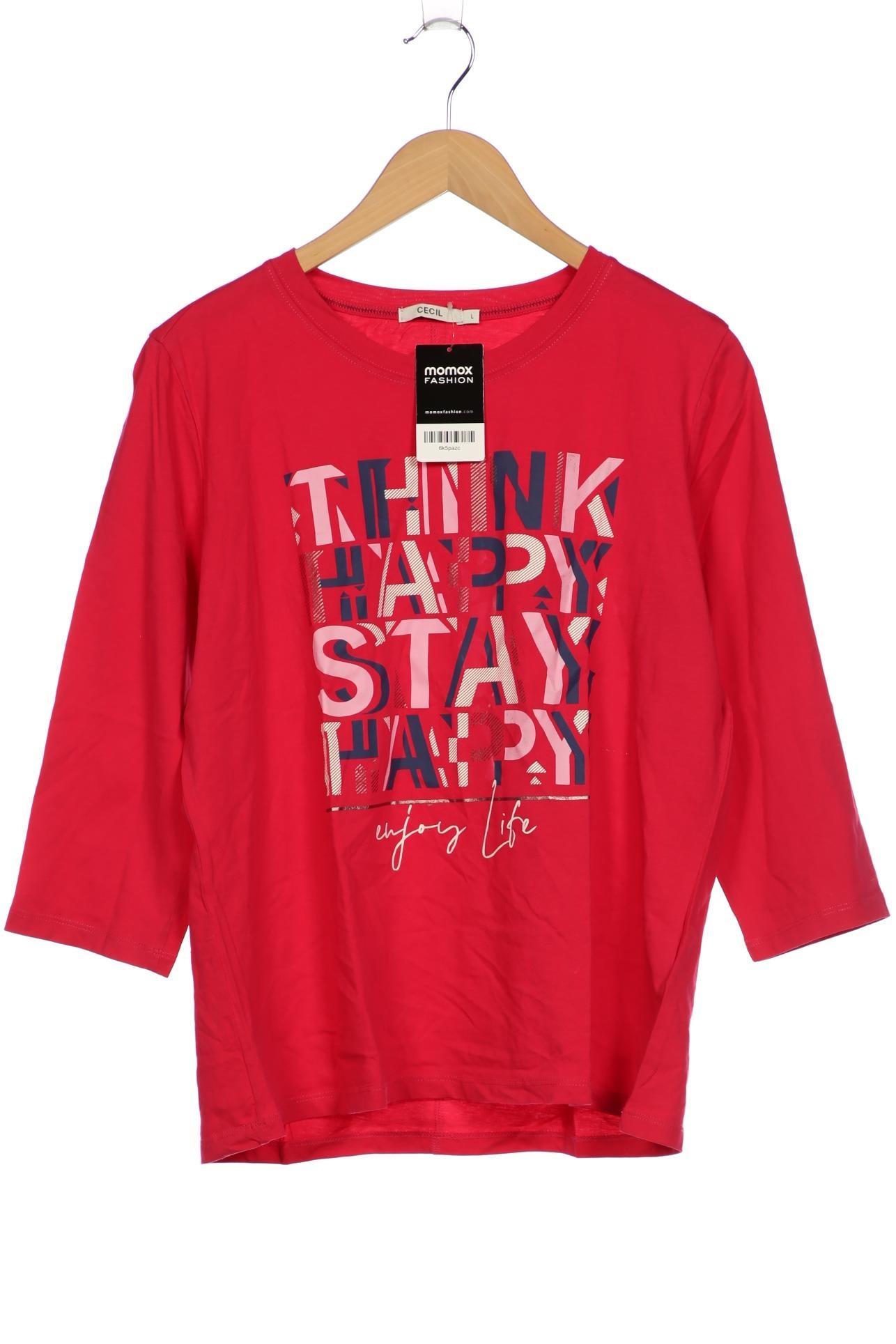 

Cecil Damen Langarmshirt, pink, Gr. 42