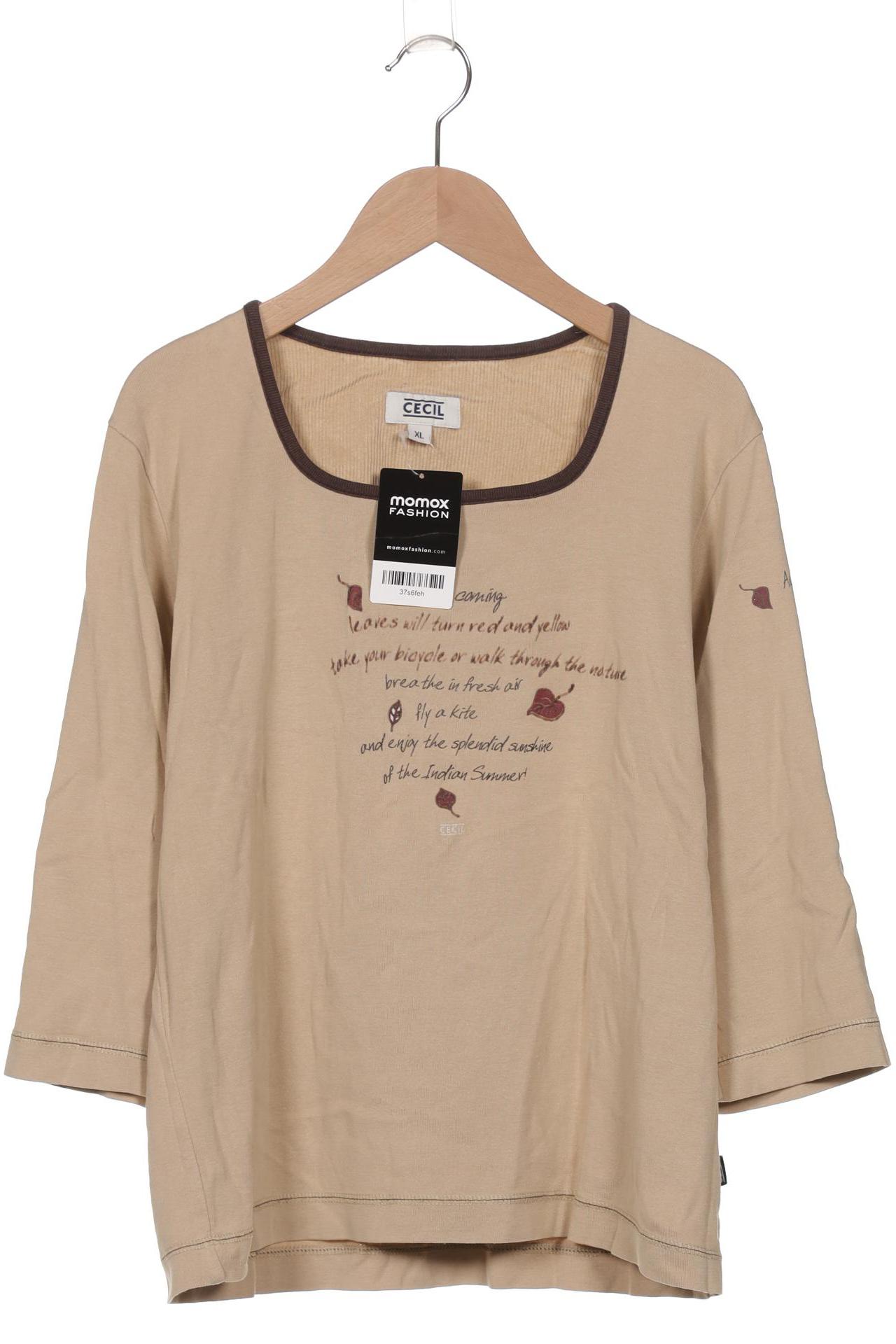 

Cecil Damen Langarmshirt, beige, Gr. 44