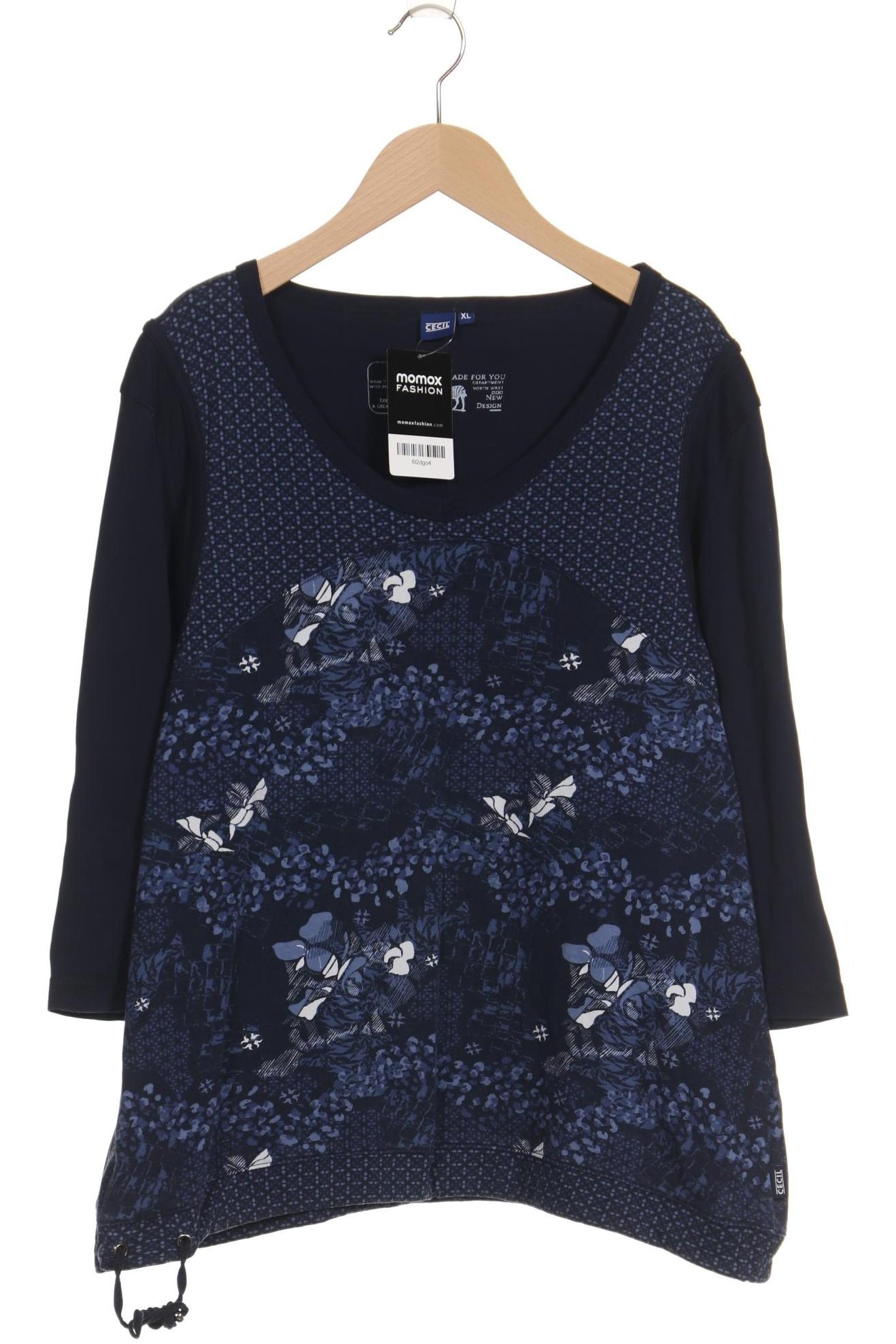 

Cecil Damen Langarmshirt, marineblau, Gr. 44