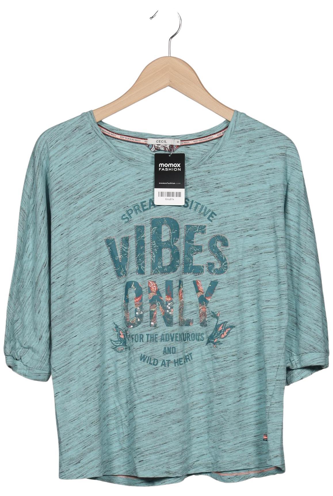 

Cecil Damen Langarmshirt, türkis, Gr. 38